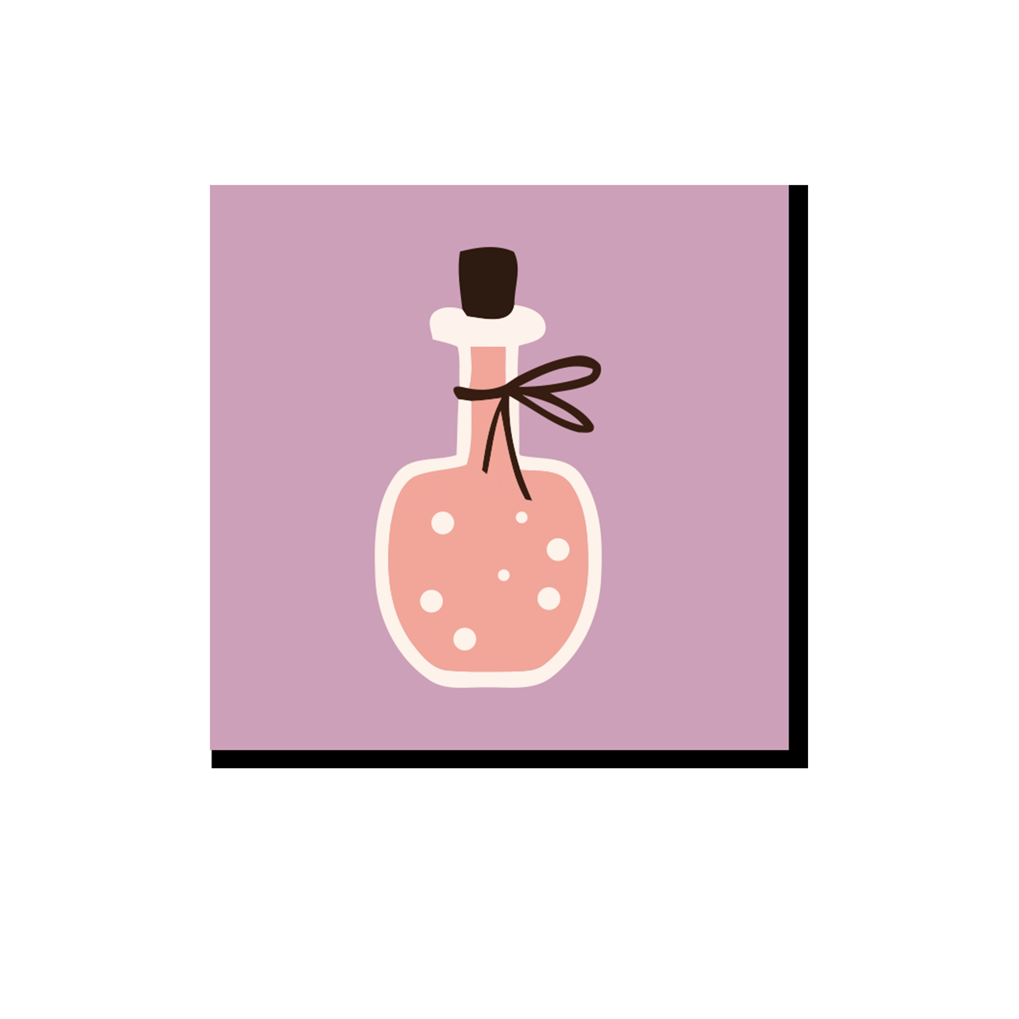 Halloween Theme Purple Potion-Pattern Napkin