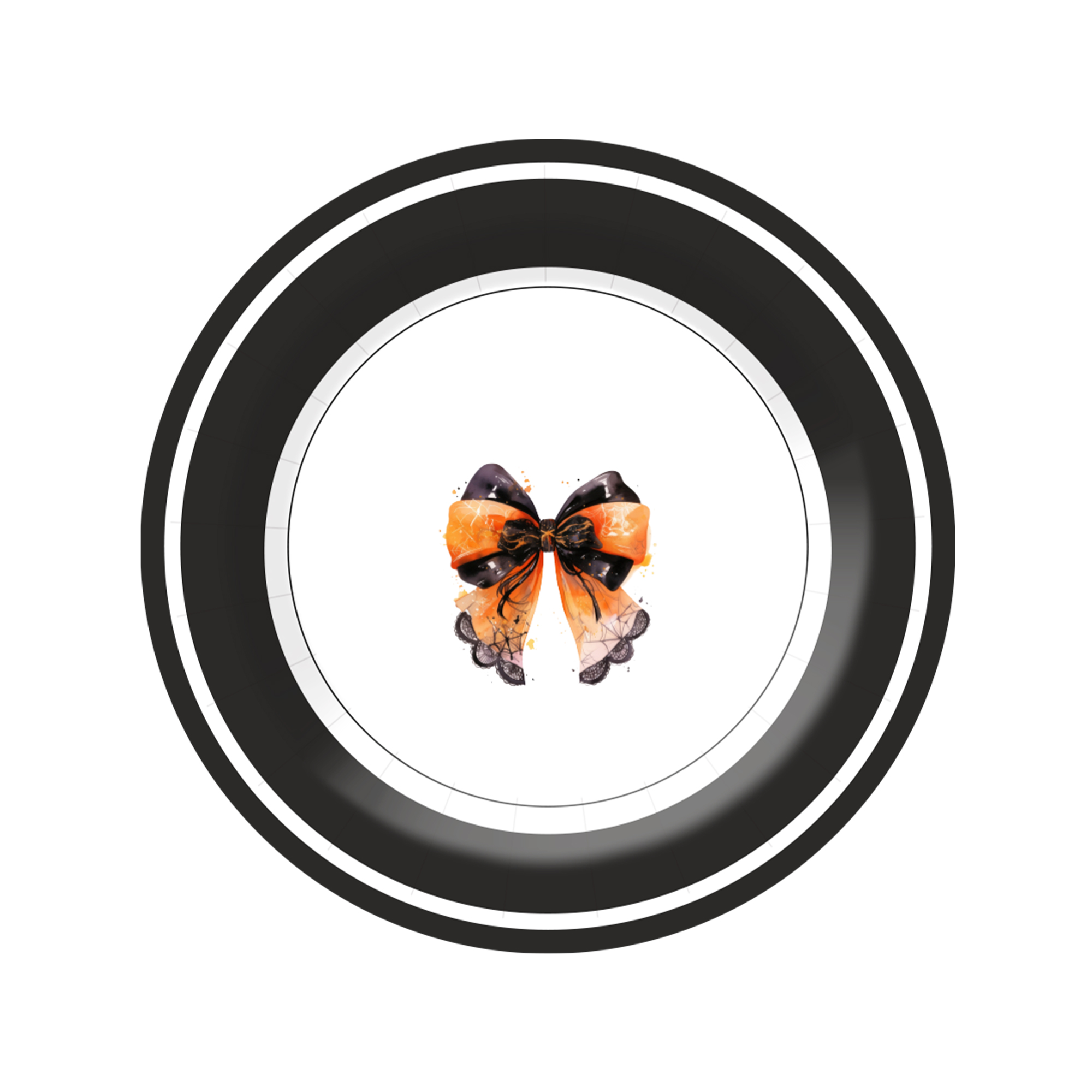 Halloween Theme Bowknot Dinner Plate