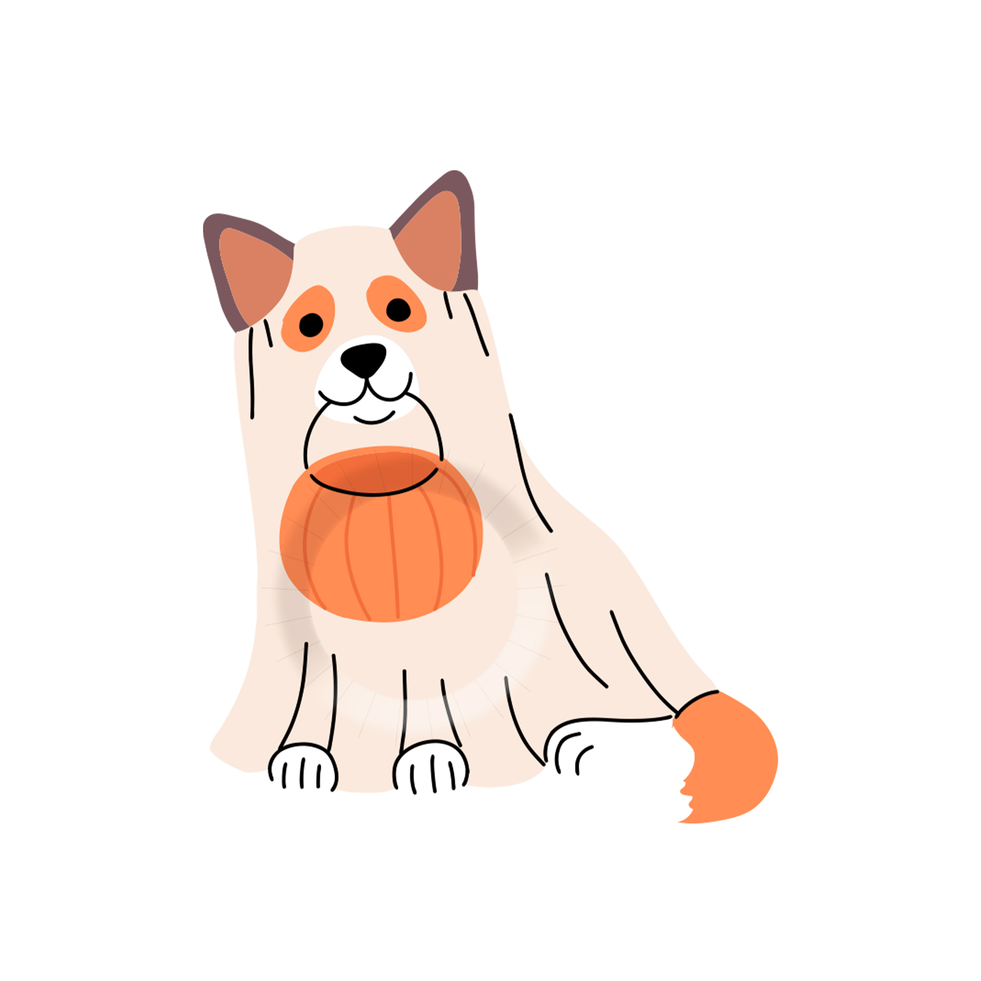 Halloween Theme Die-Cut Line Dessert Plate