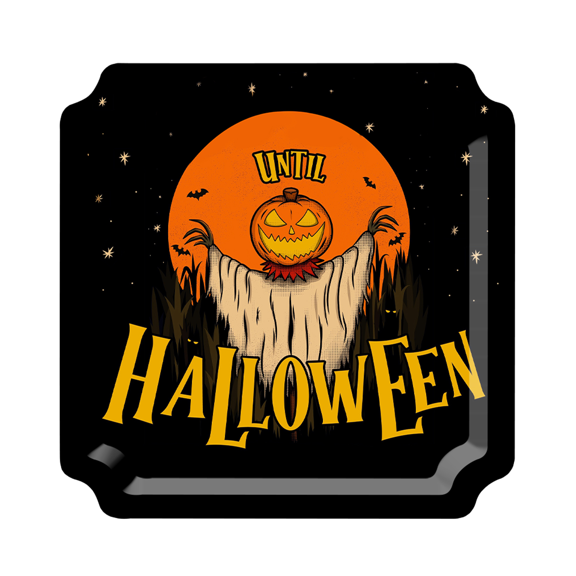 Halloween Theme Black Color Pumpkin Dinner Plate