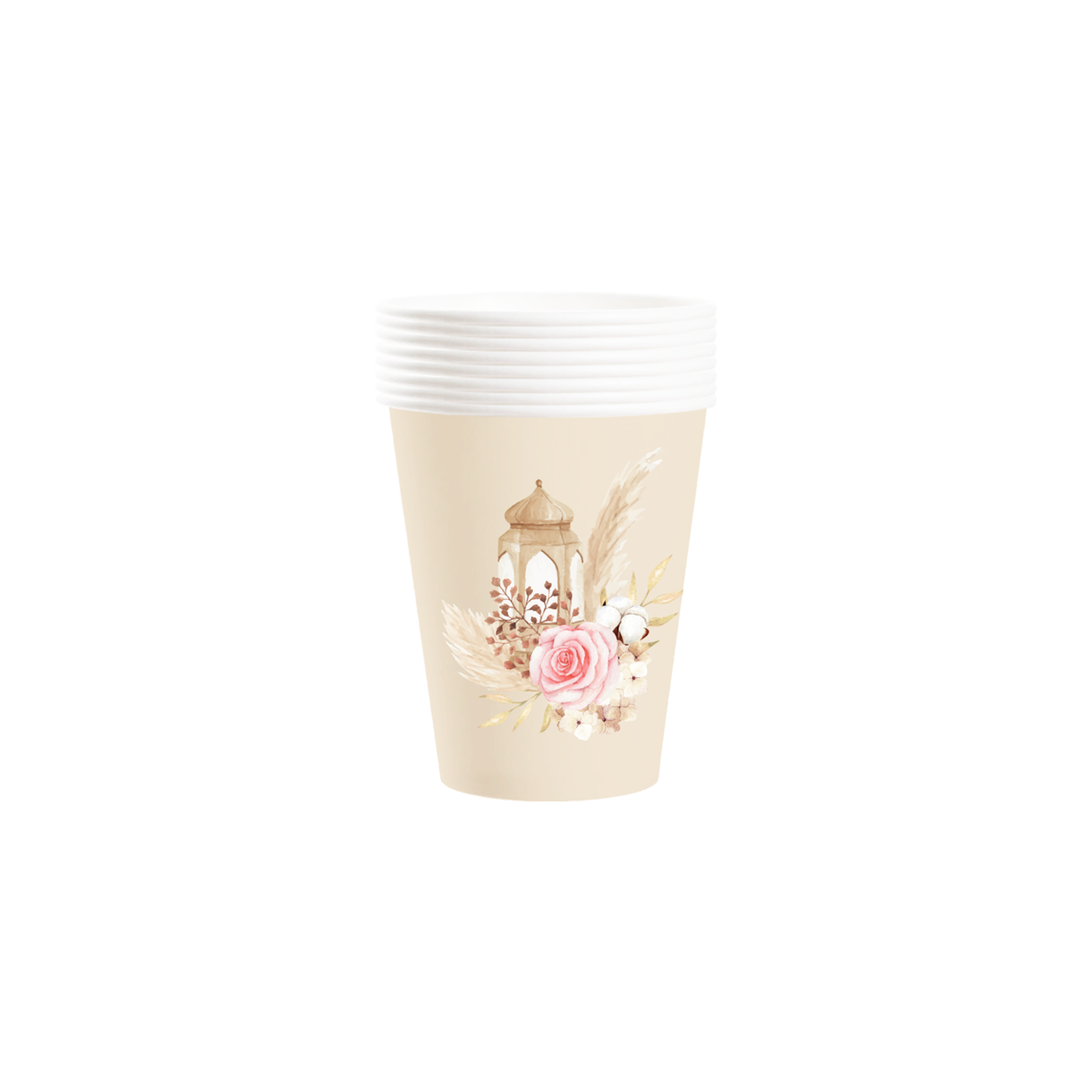 Ramadan Theme Brown 9oz Cup