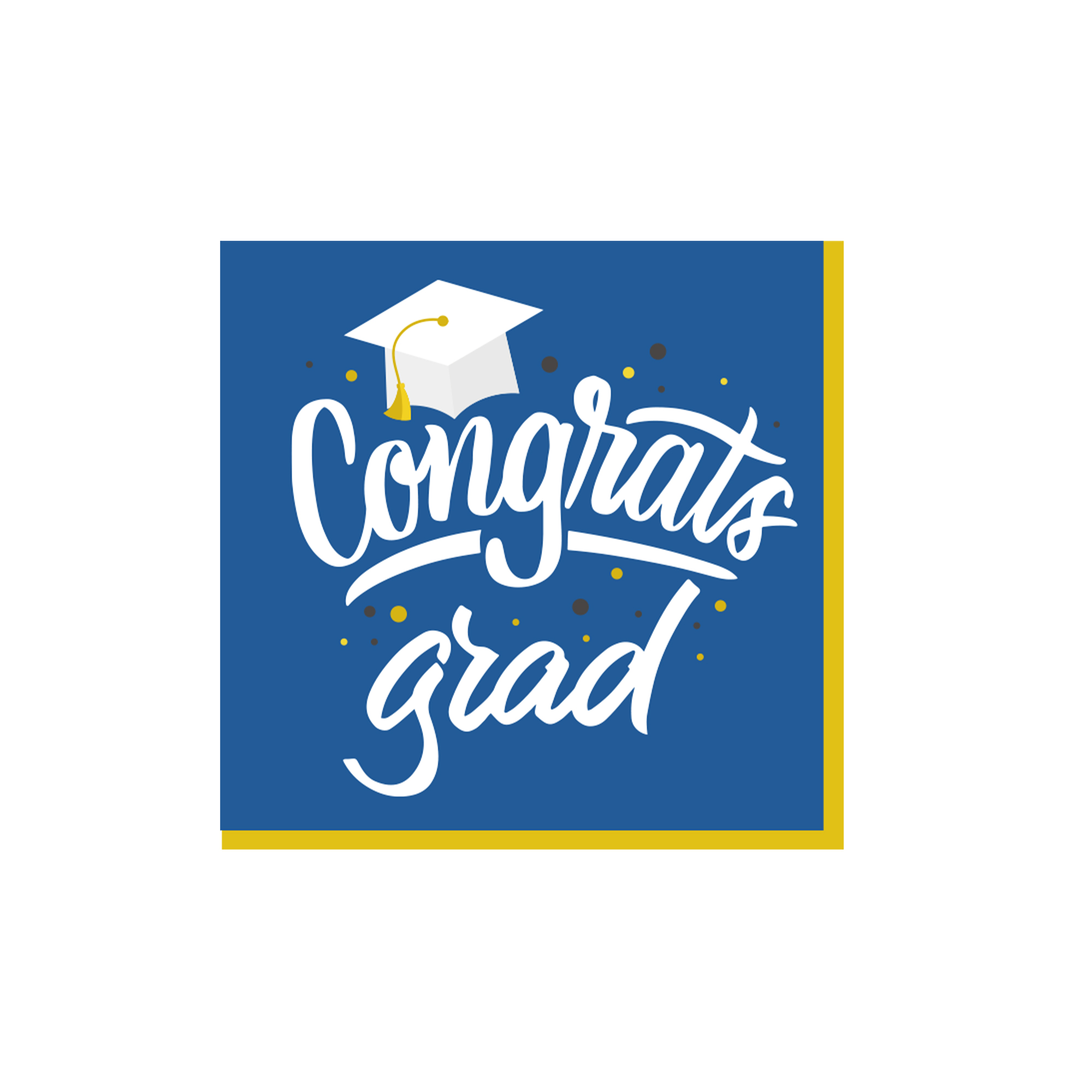 Graduation Theme Blue Napkin