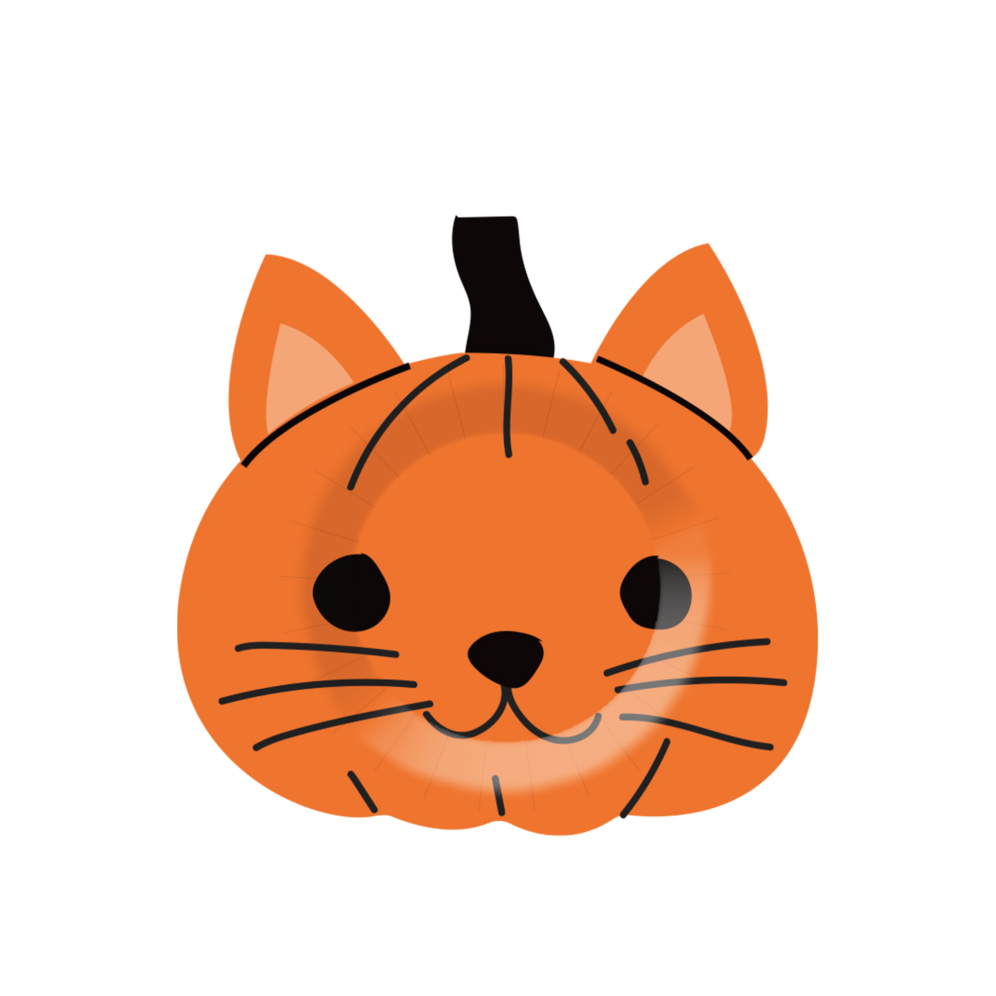 Halloween Theme Die-Cut Line Dessert Plate