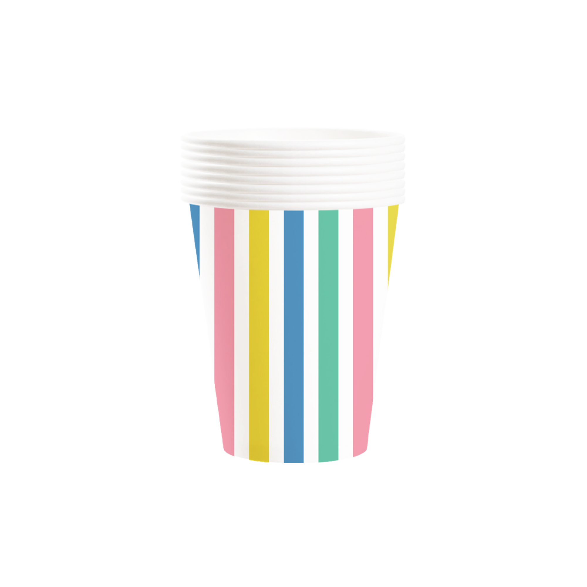 Fruit Theme Colorful Stripe Pattern 9oz Cup