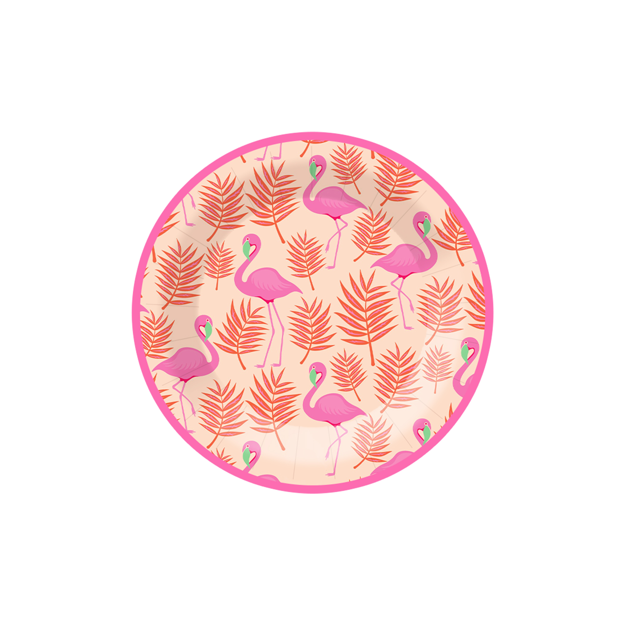 Summer Theme Hawaii Style Light Orange Dessert Plate