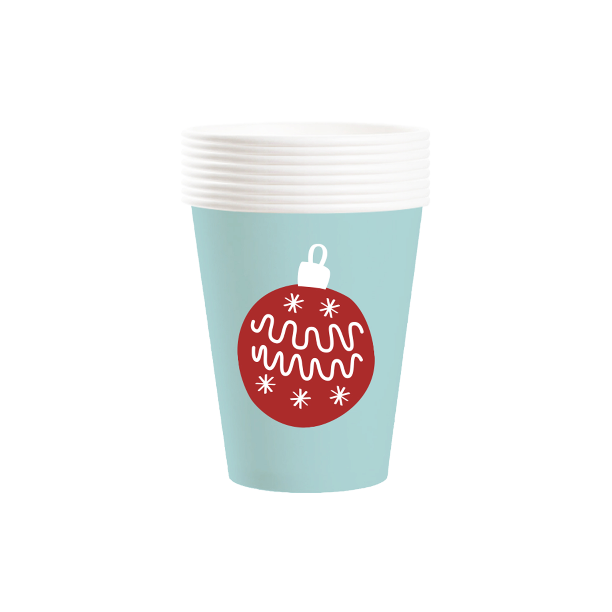 Christmas Theme Blue Color Redbell 9oz Cup