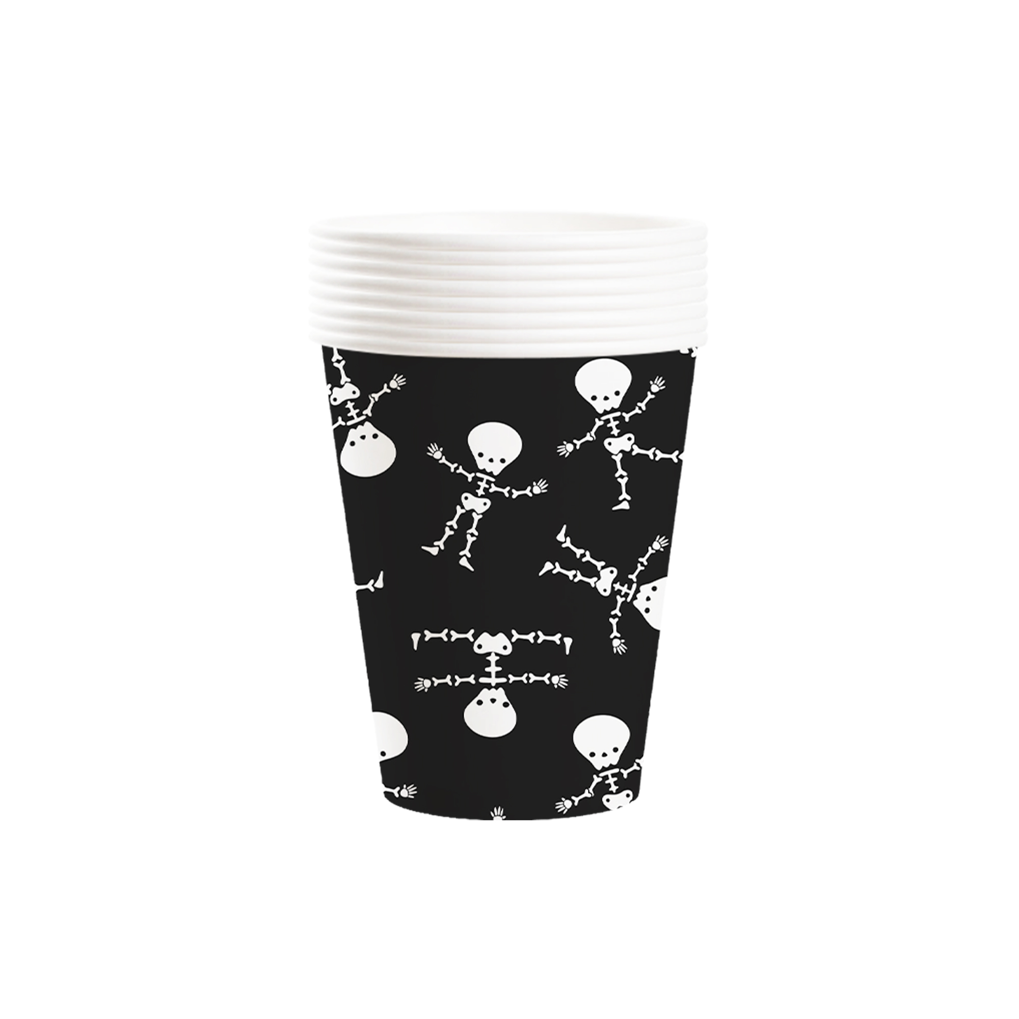 Halloween Theme Black Color Ghost 9oz Paper Cup 
