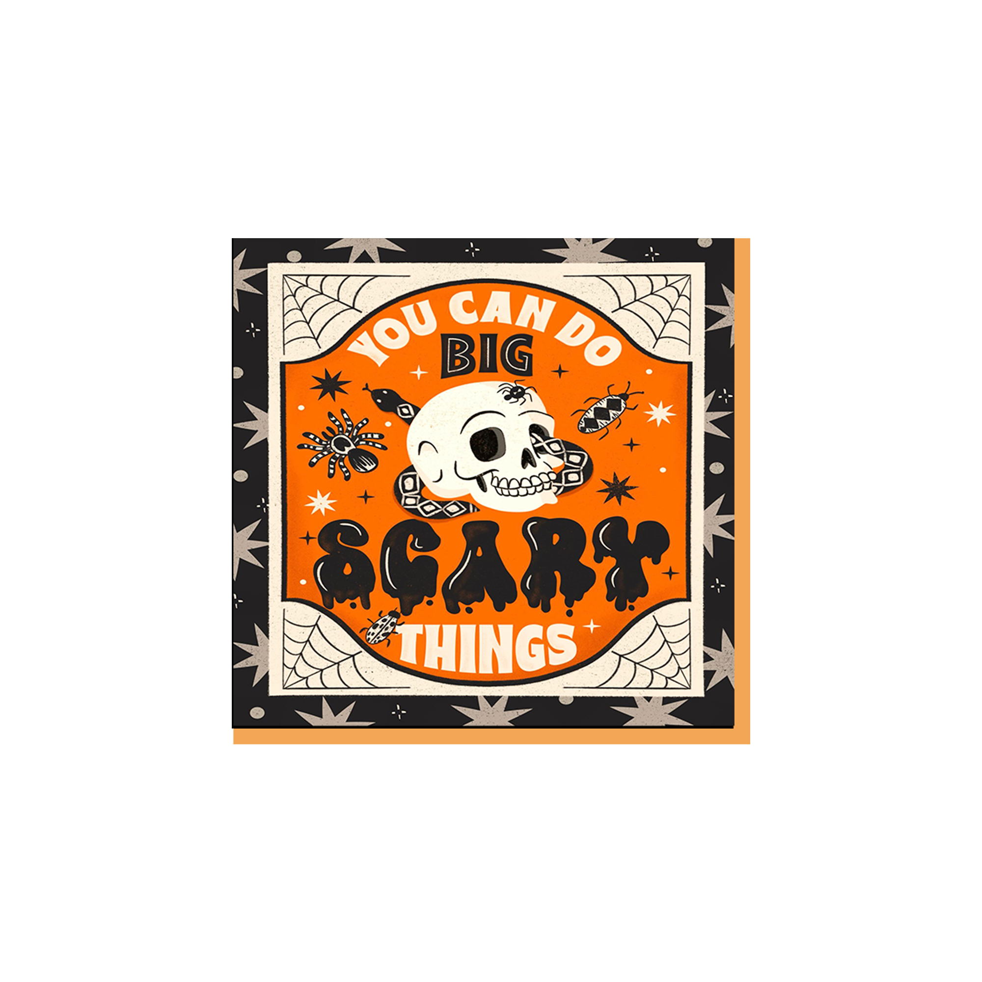 Halloween theme Skull and Spider Web Napkin