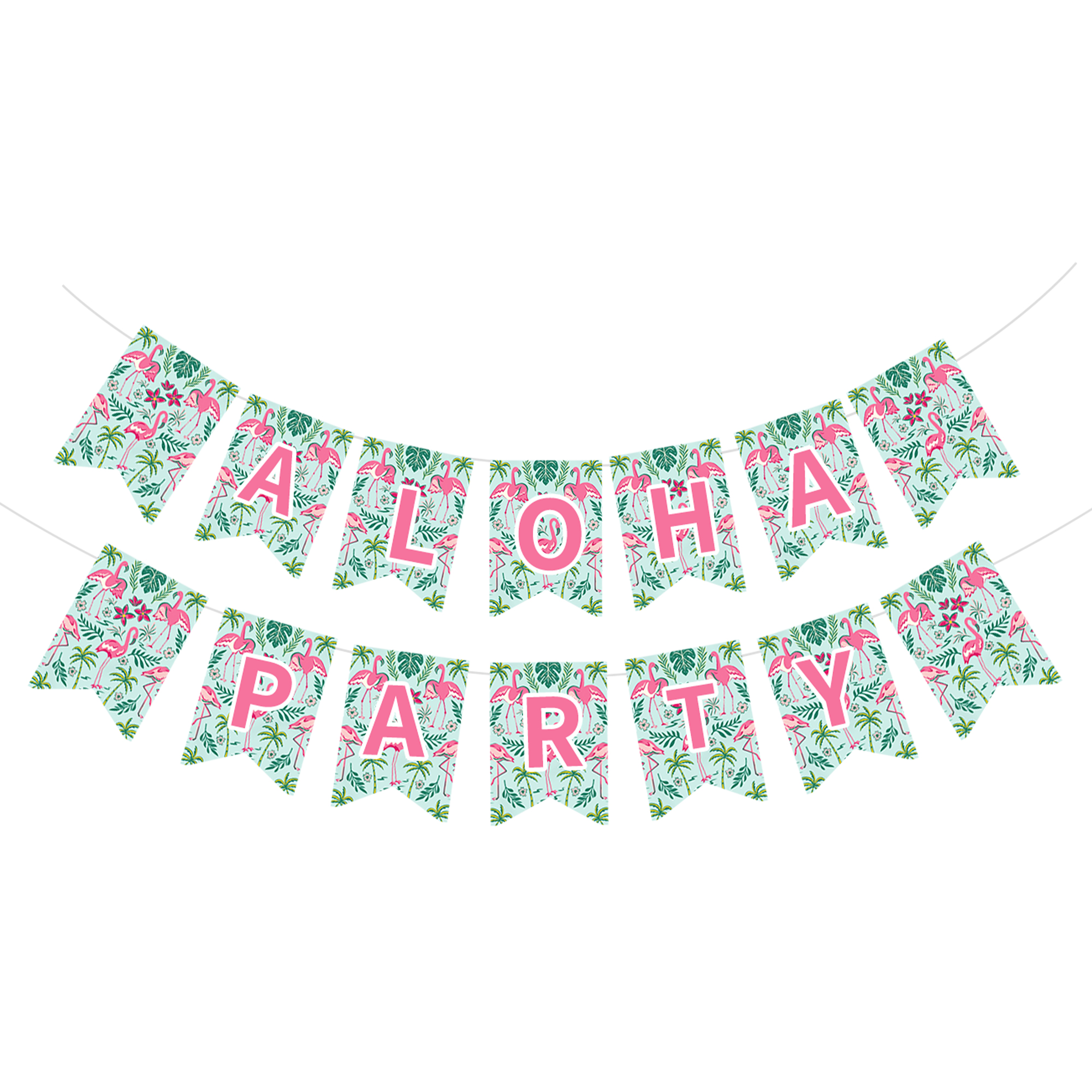 Summer Theme Aloha Party Paper Banner