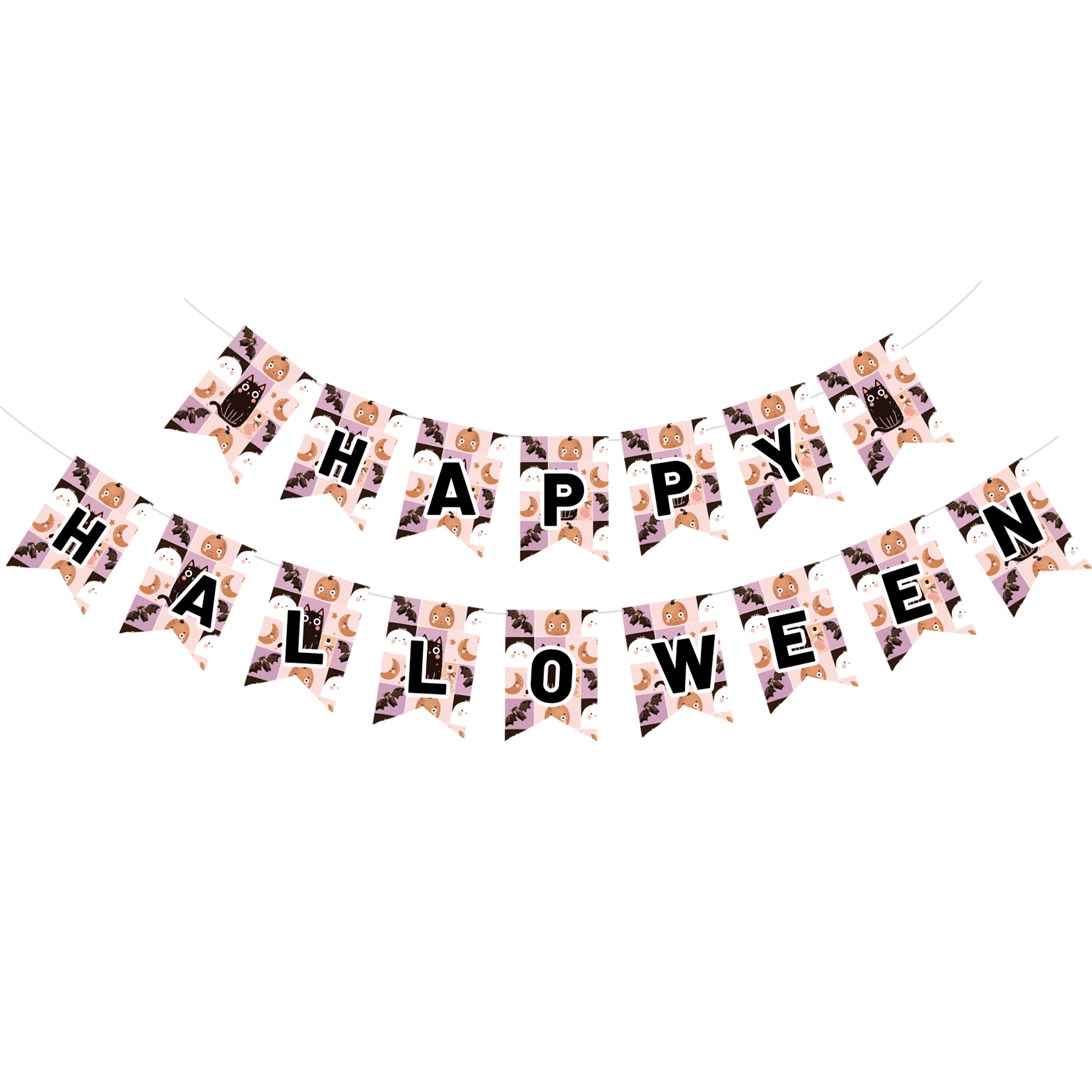 Halloween Theme Black Cat Banner