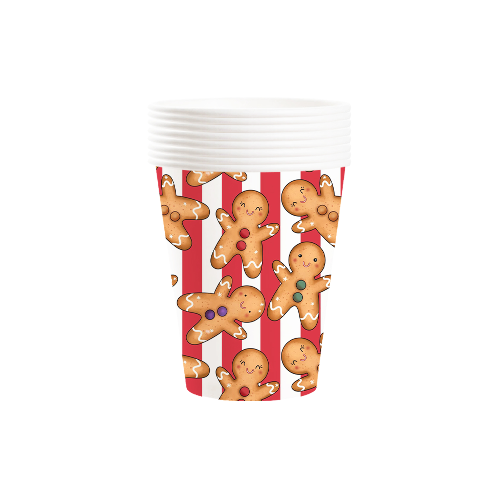Christmas Theme Gingerbread Man Party 9oz Cup