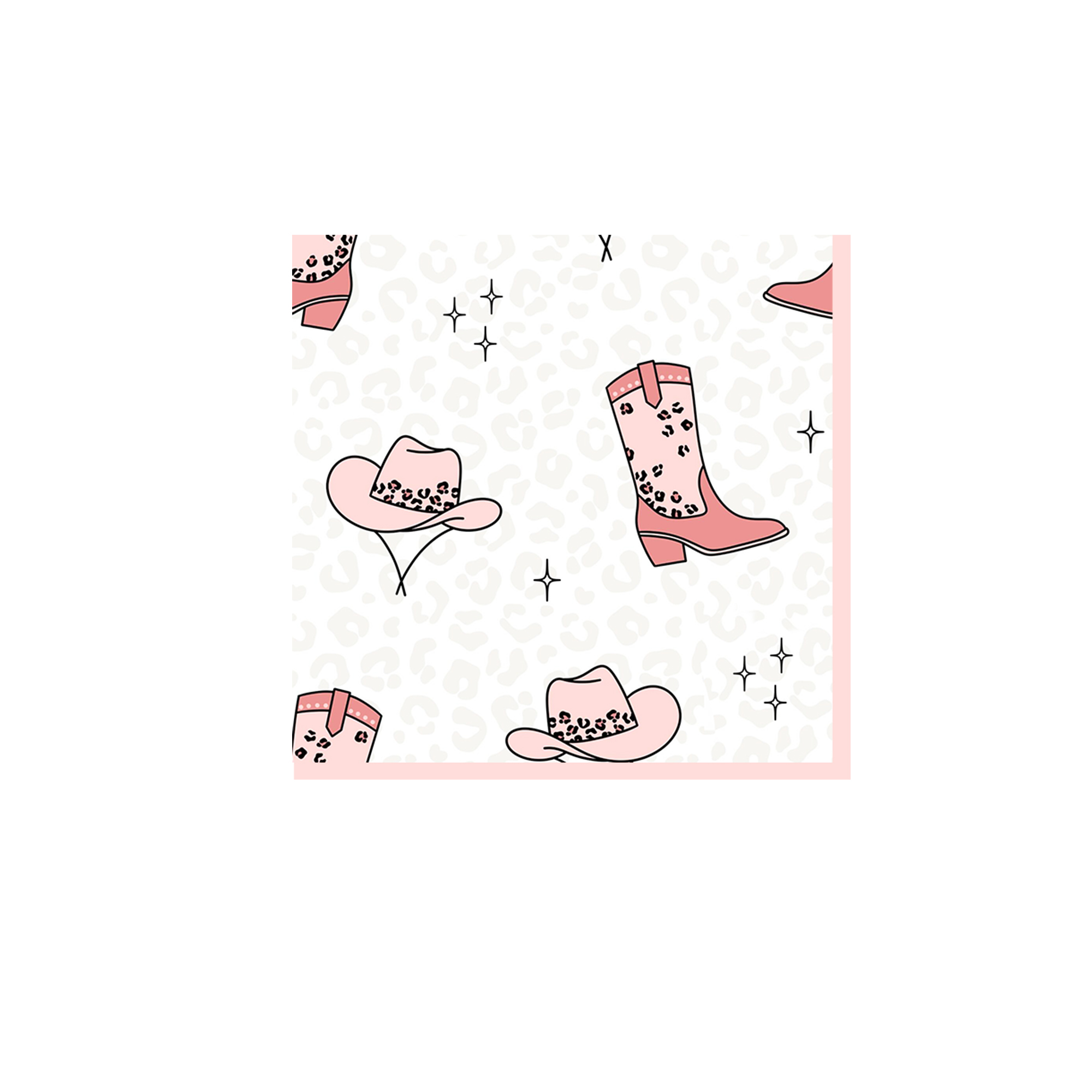 Cowgril Theme Napkin