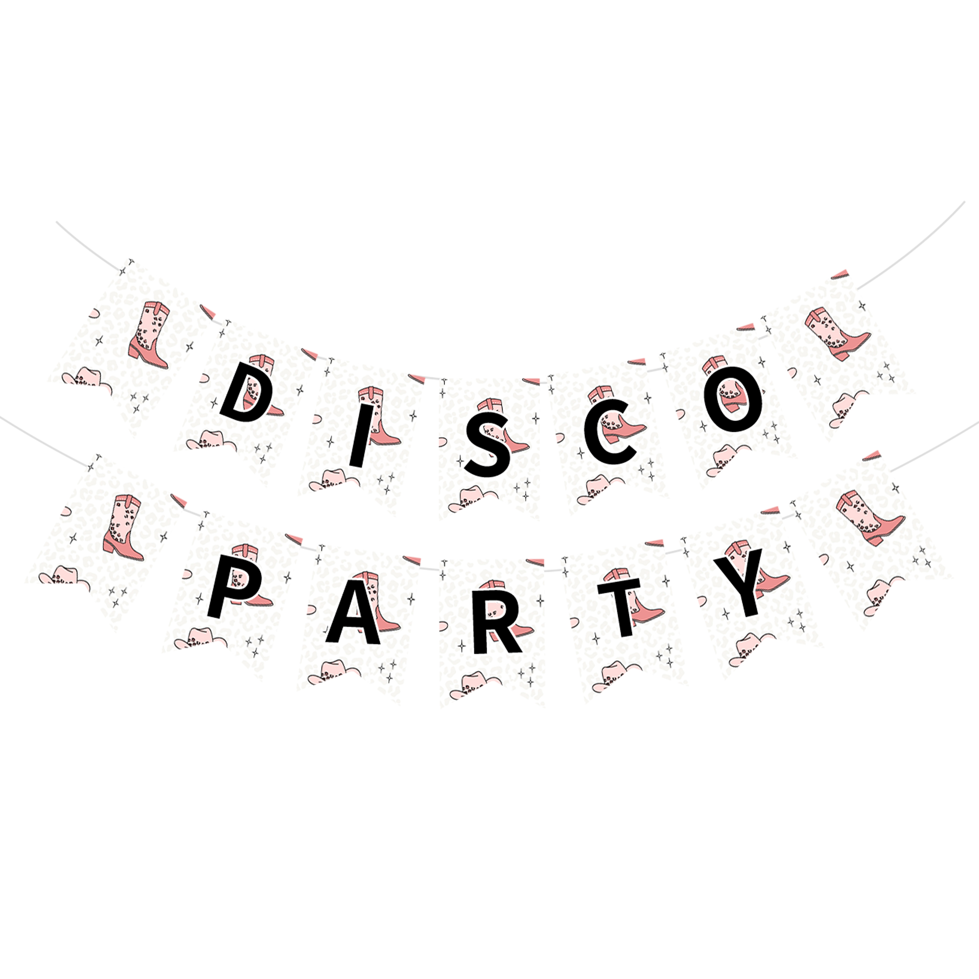 Disco Party Paper Banner