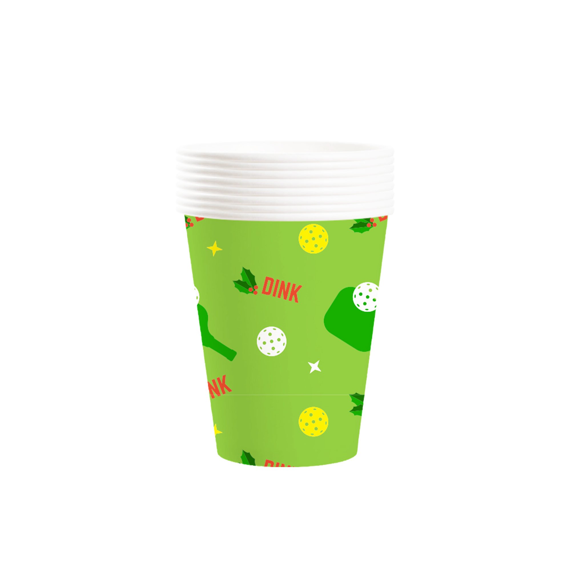 Sport Theme Light Green Ping-Pong Pattern 9oz Cup