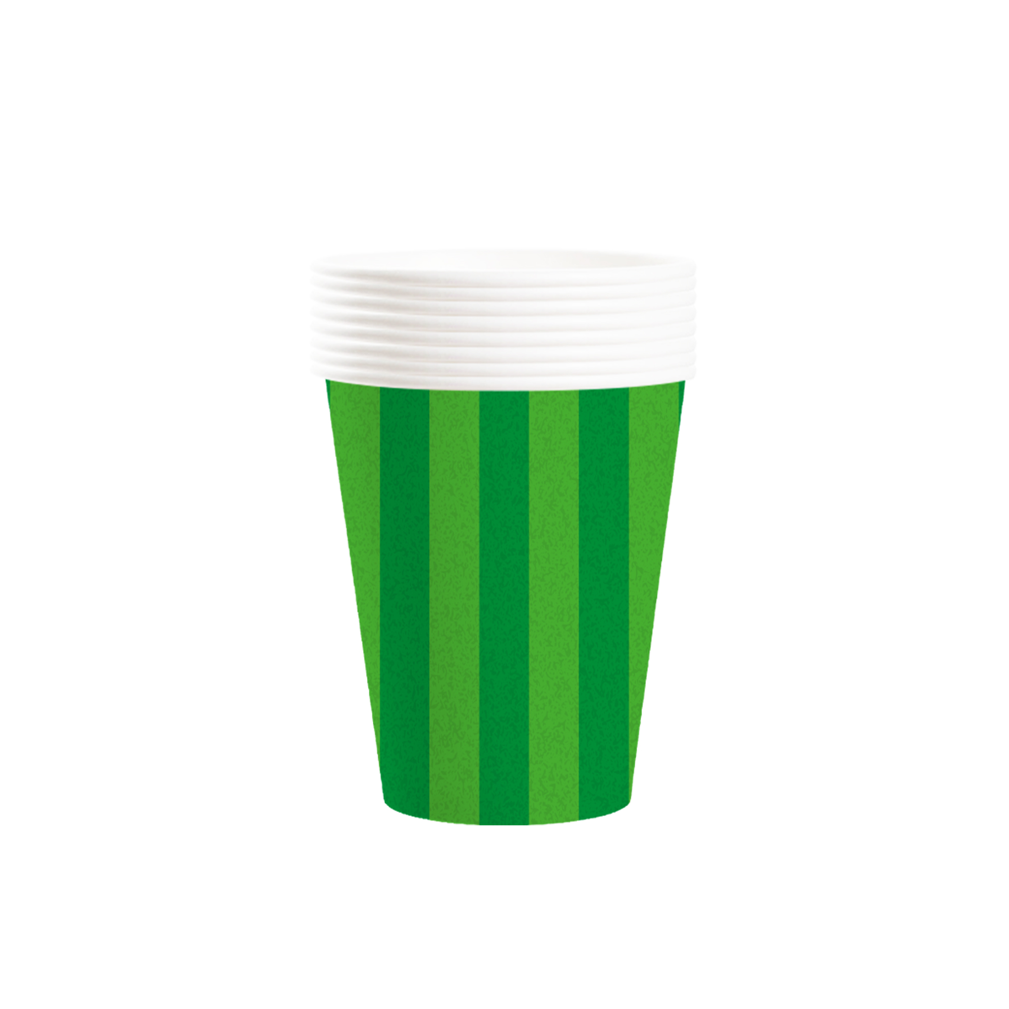 Sport Theme Green Background with Stripes 9oz Cup