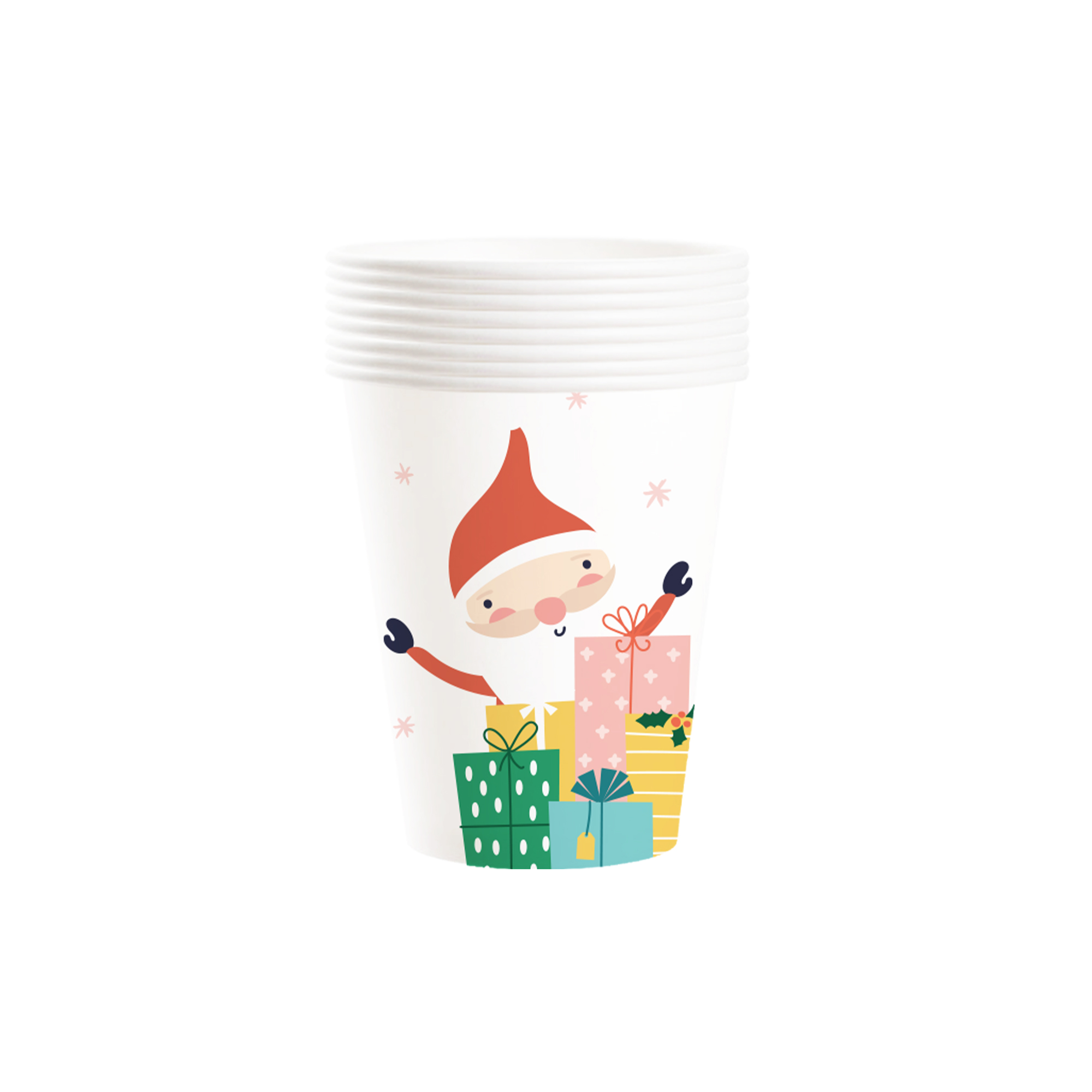 Christmas Theme Santa Claus and the Gift Box 9oz Cup