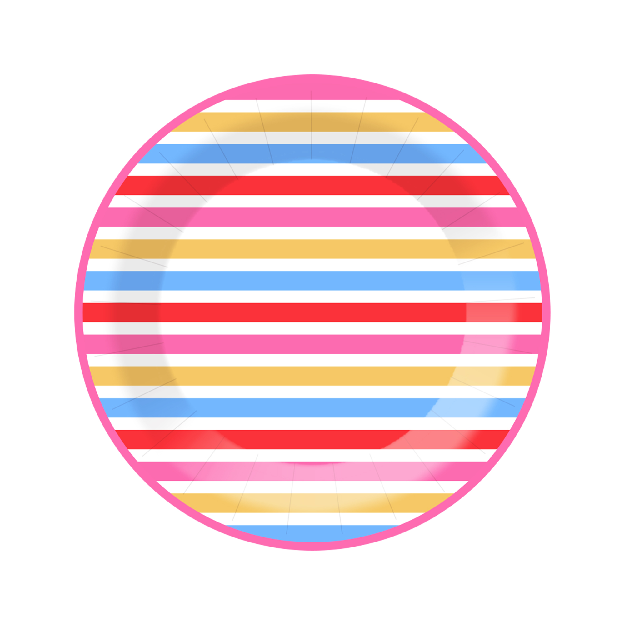 Summer Theme Hawaii Style Dinner Plate