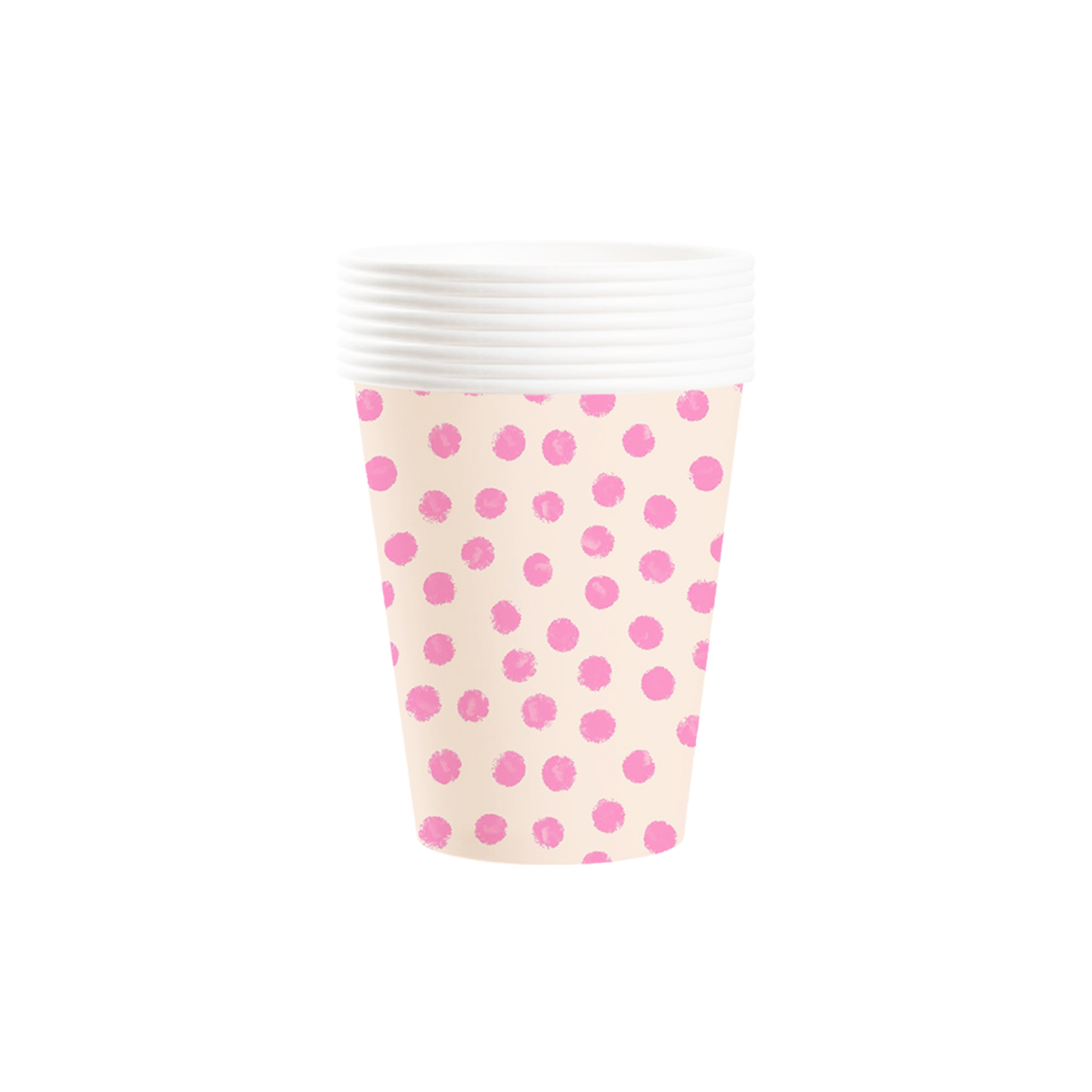 Valentine Theme Light Pink Dot Pattern 9oz Cup