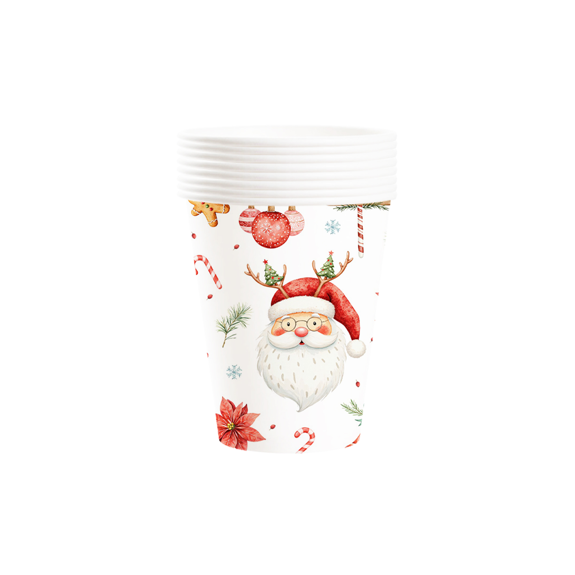 Christmas Theme Santa Claus Pattern 9oz Cup