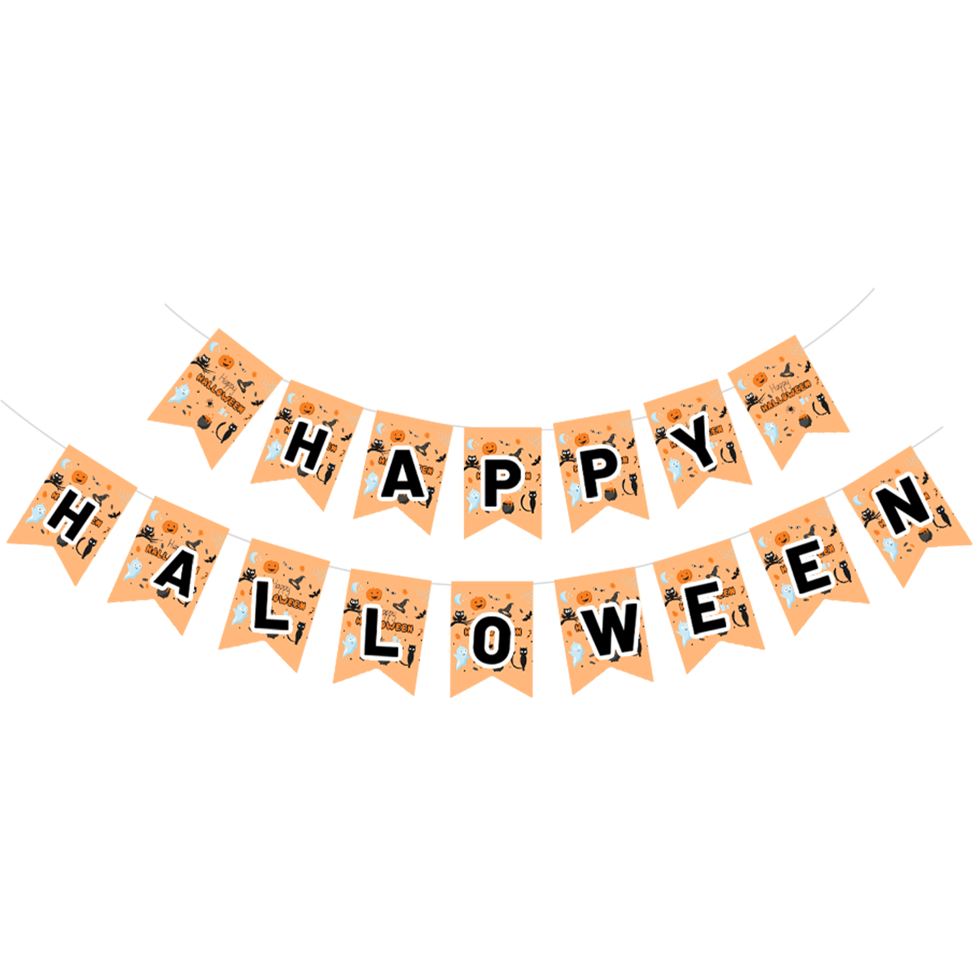Halloween Theme Orange Color Banner