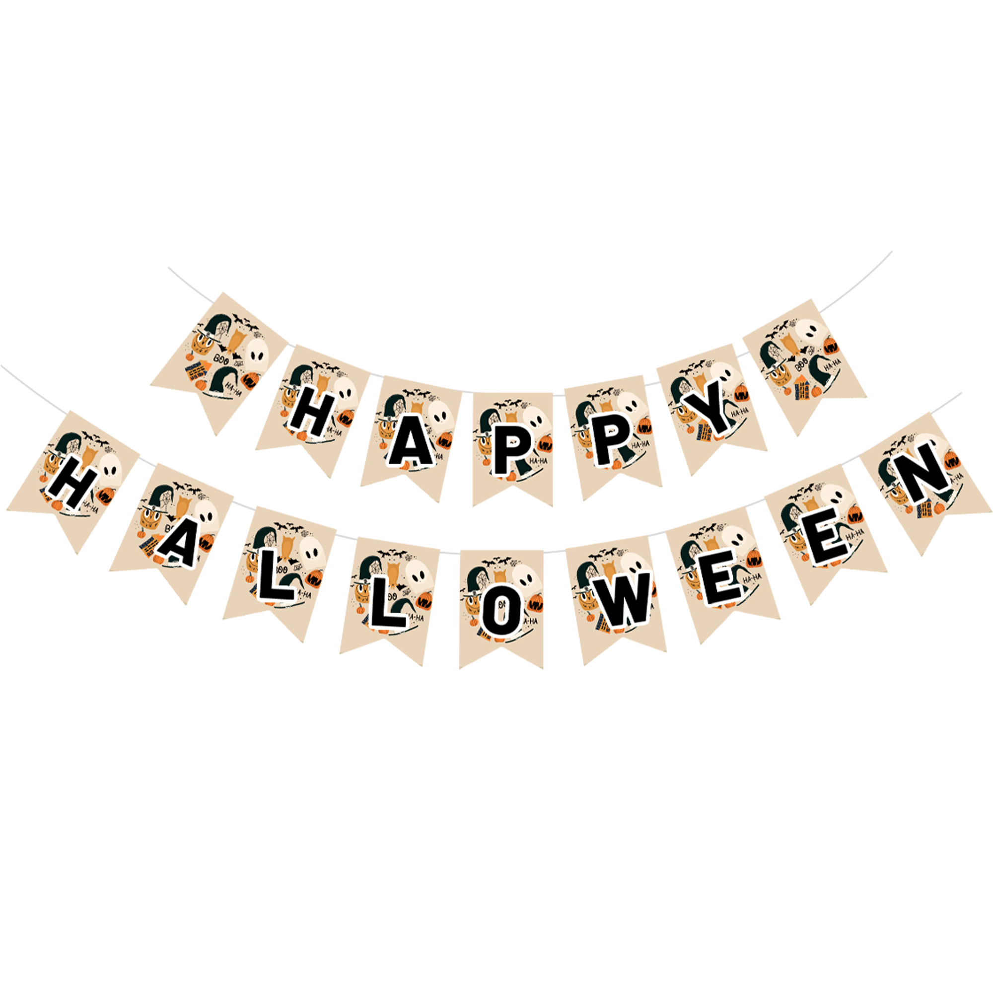 Halloween Theme Brown Color Banner