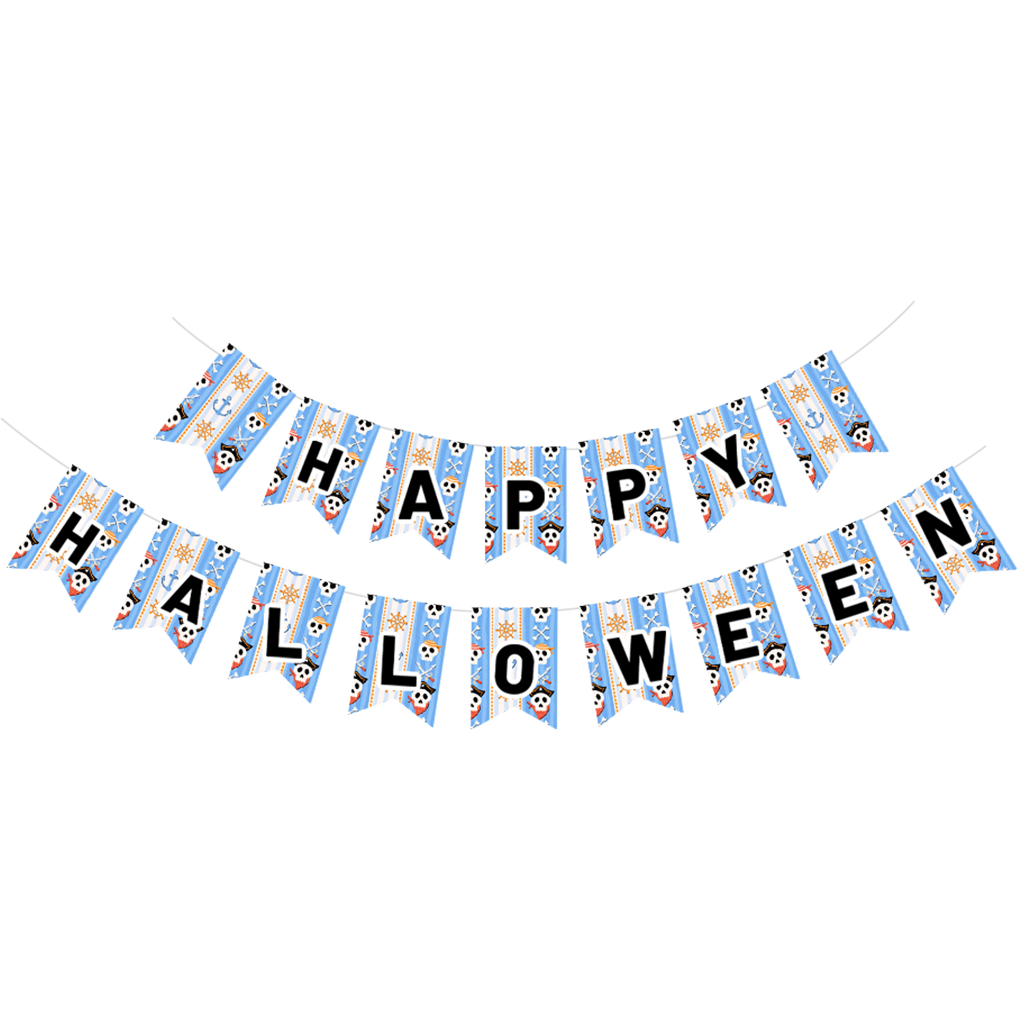 Halloween Theme Blue Color Banner