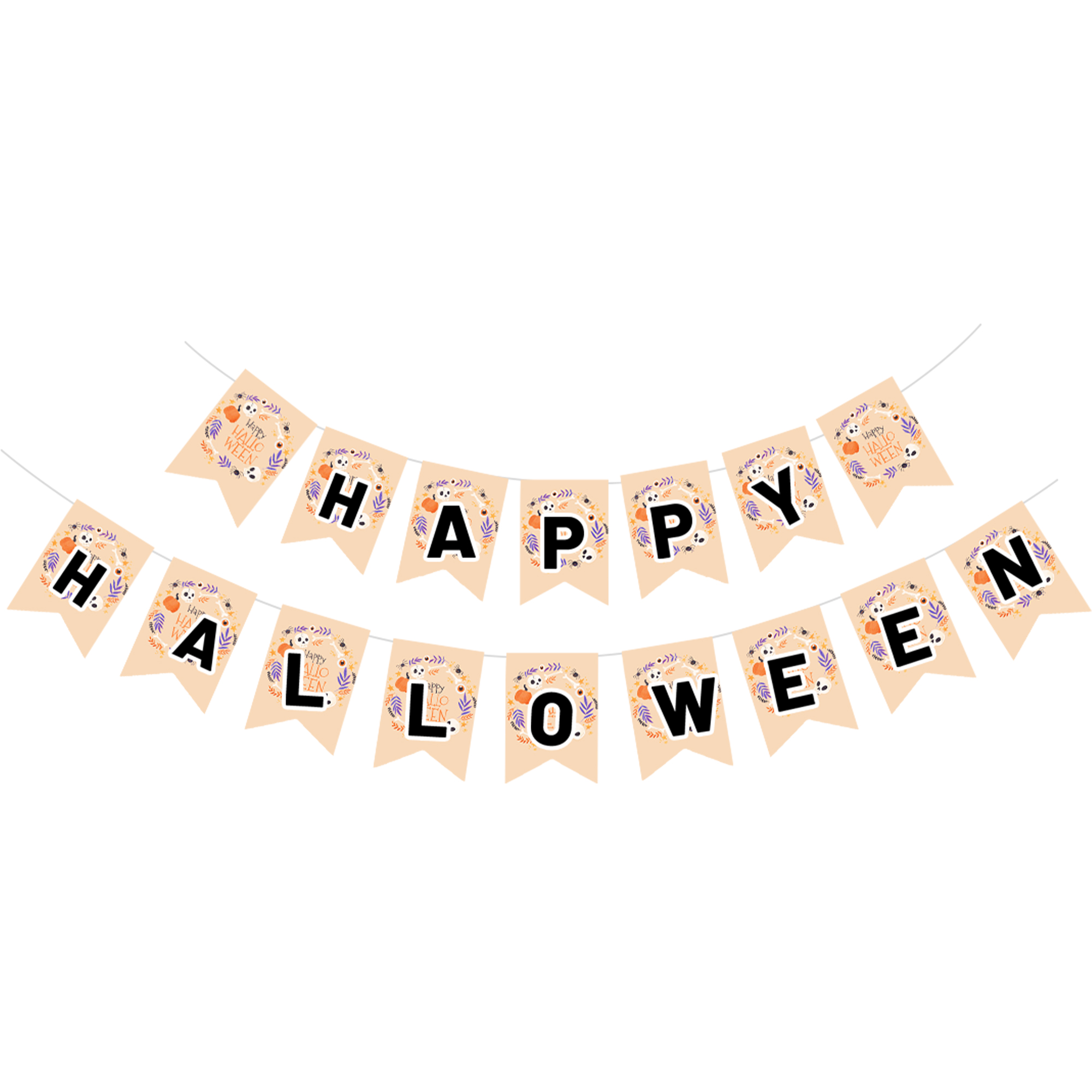 Halloween Theme Brown Color Banner
