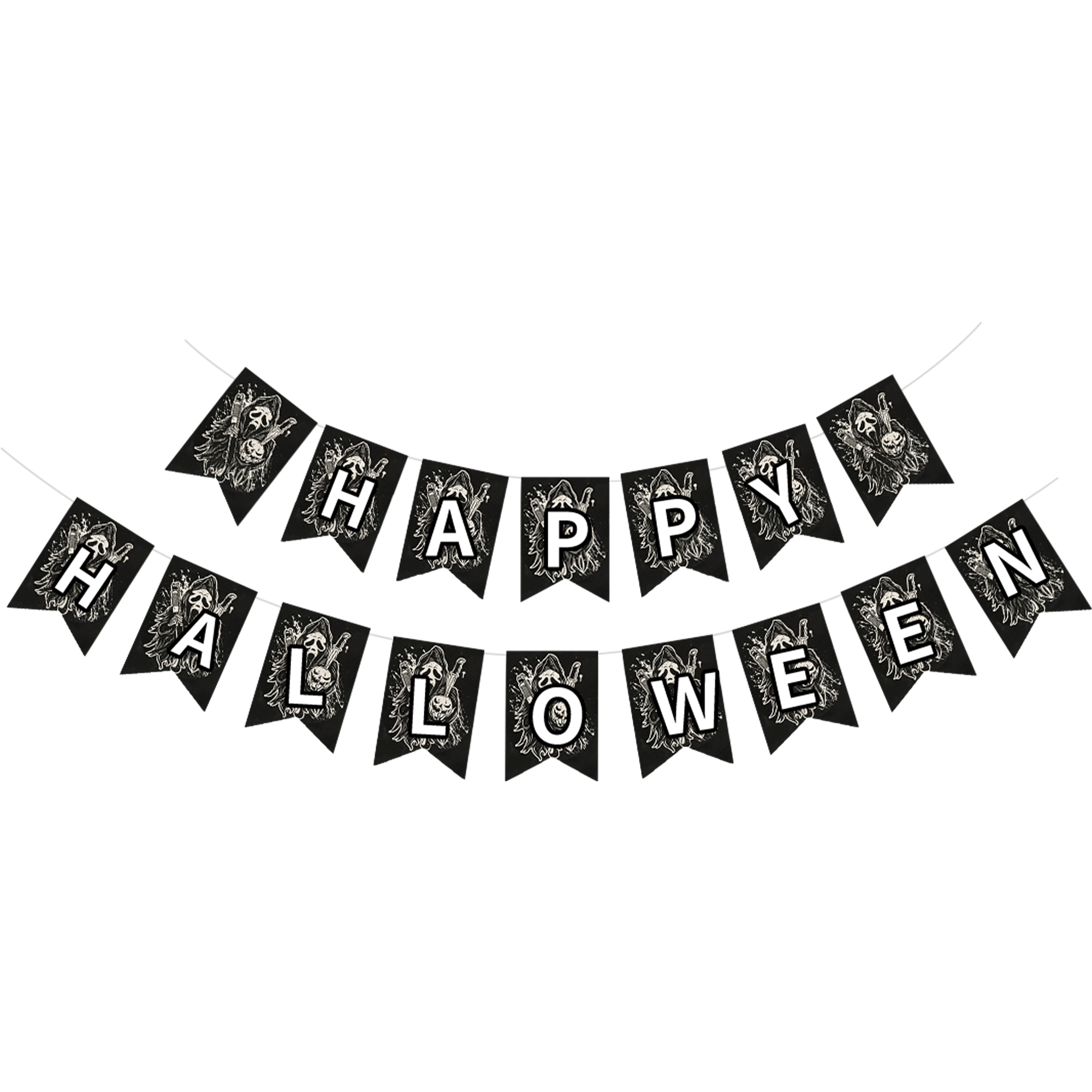 Halloween Theme Black Color Banner