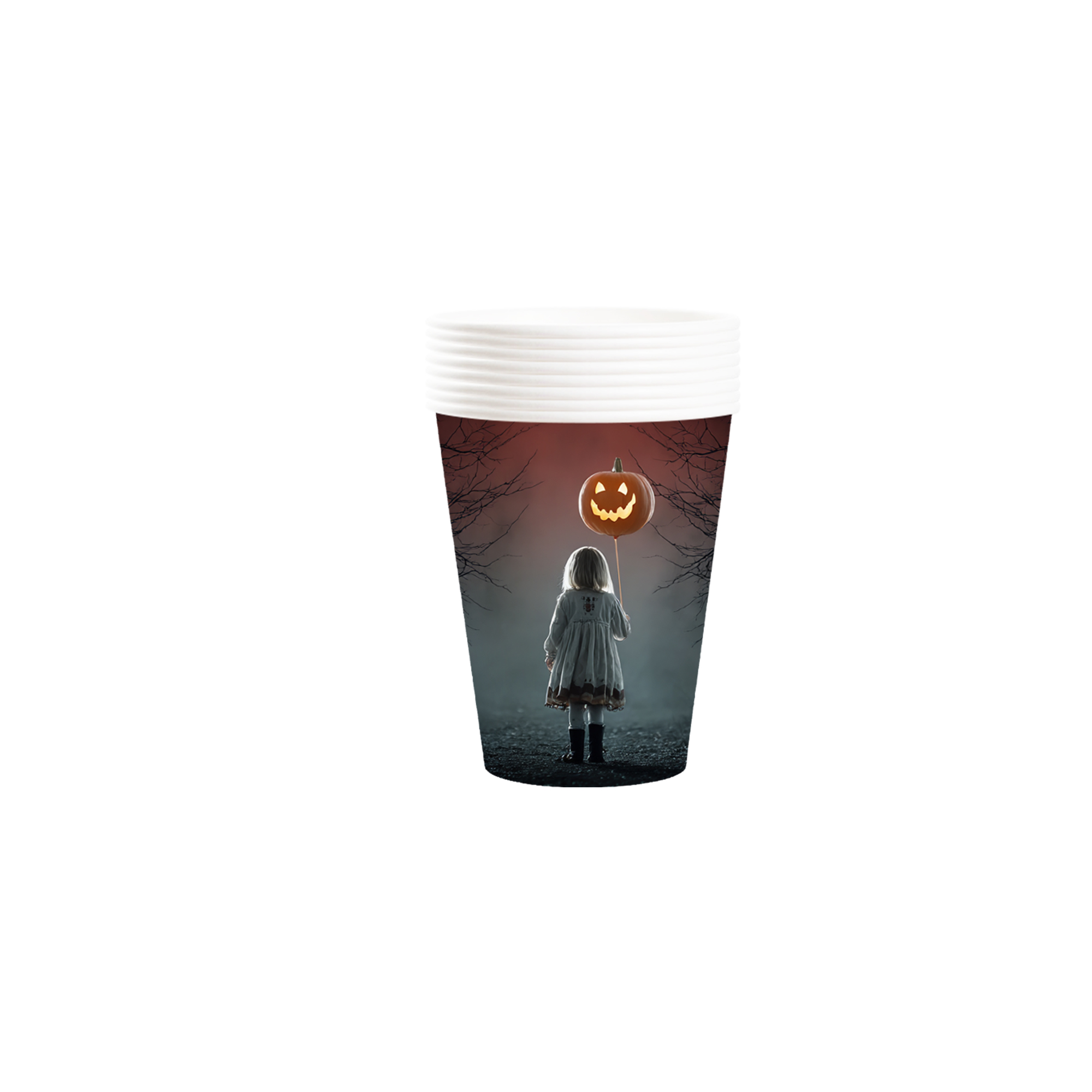 Halloween Theme Black Background Horror-Themed 9oz Cup
