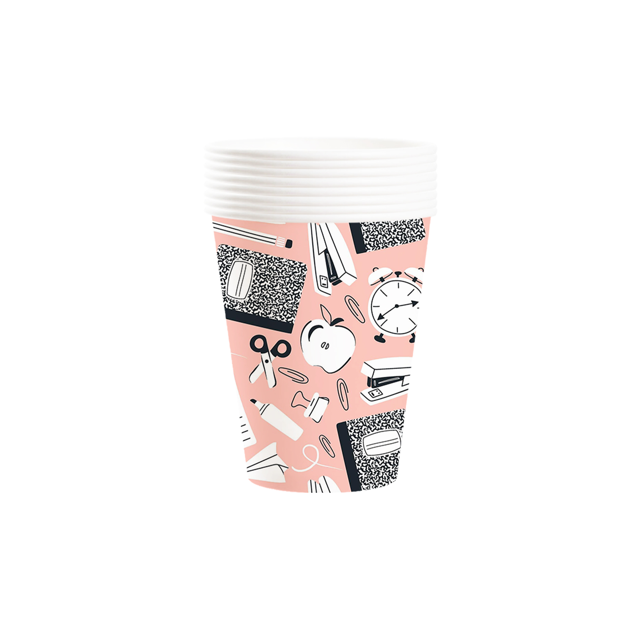 Back To School Theme Nude Pink 9oz Cup