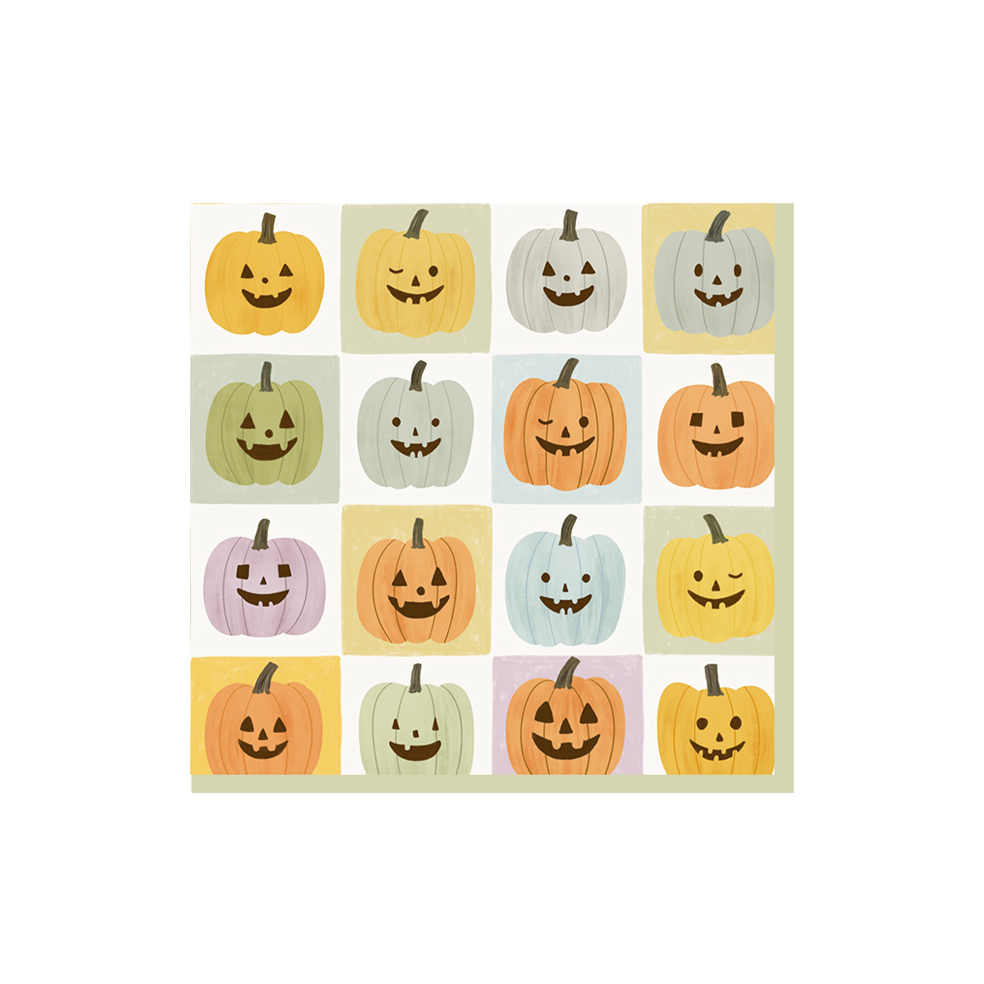 Halloween Theme Five-color Pumpkin  Napkin