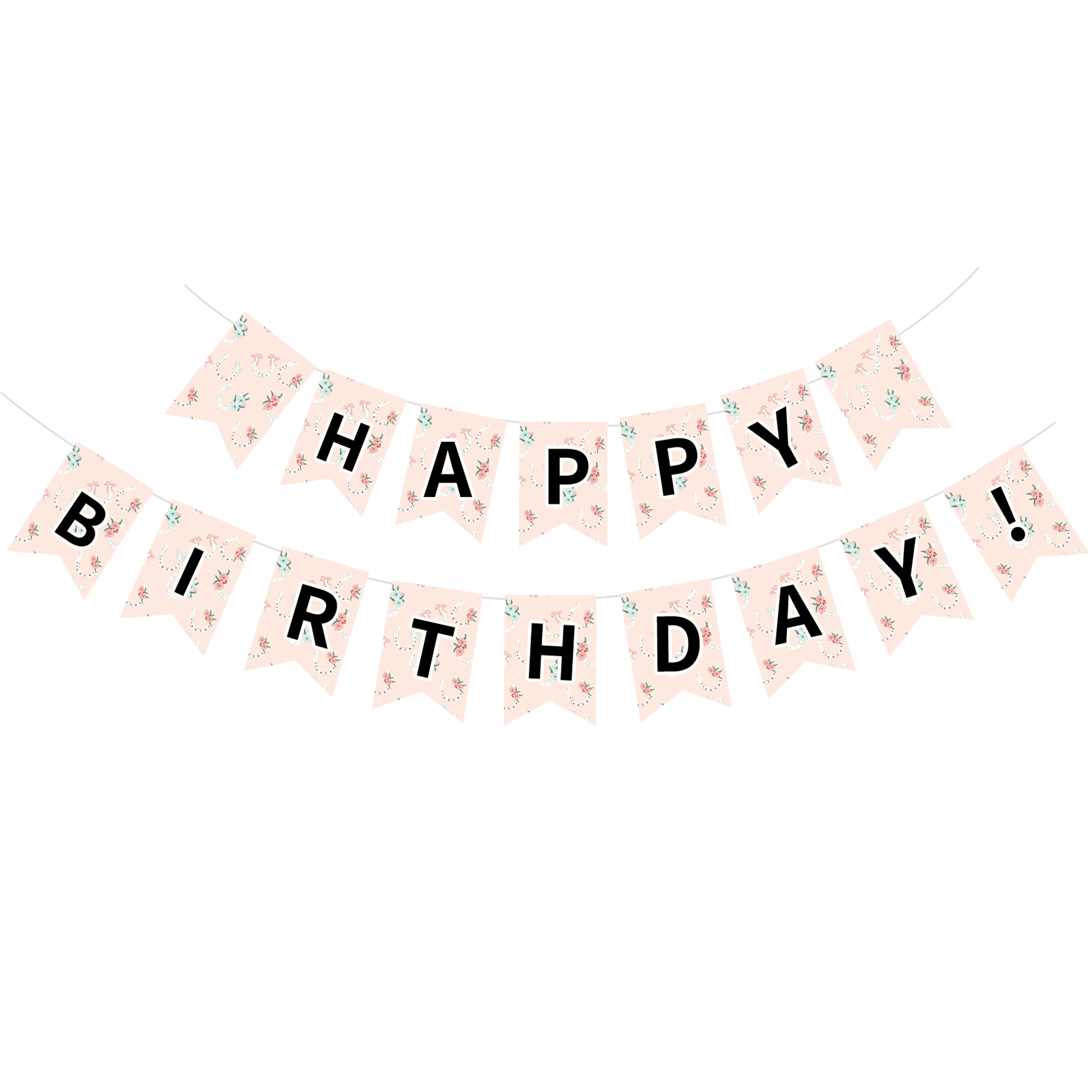 Halloween Theme Pink Background with Floral Banner