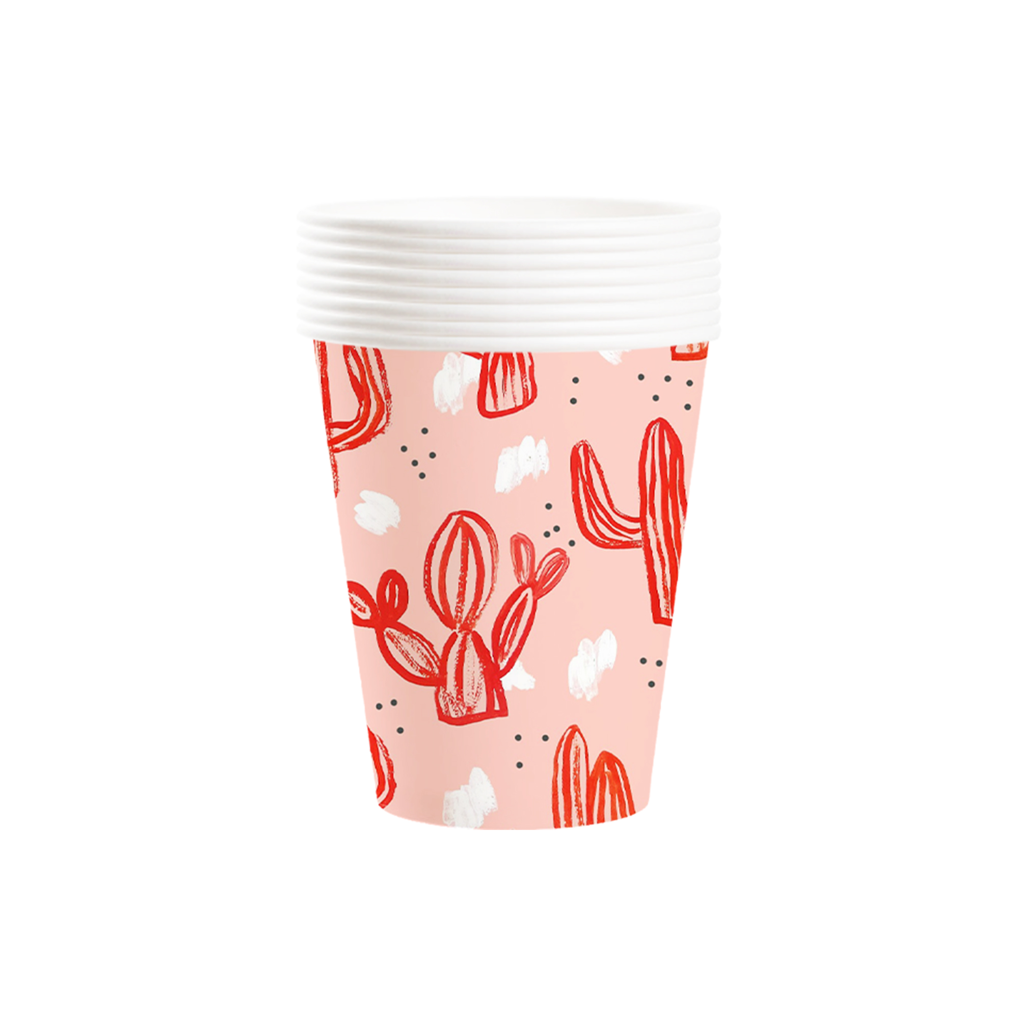 Cowgirl Theme Pink Background Cactus 9oz Cup 