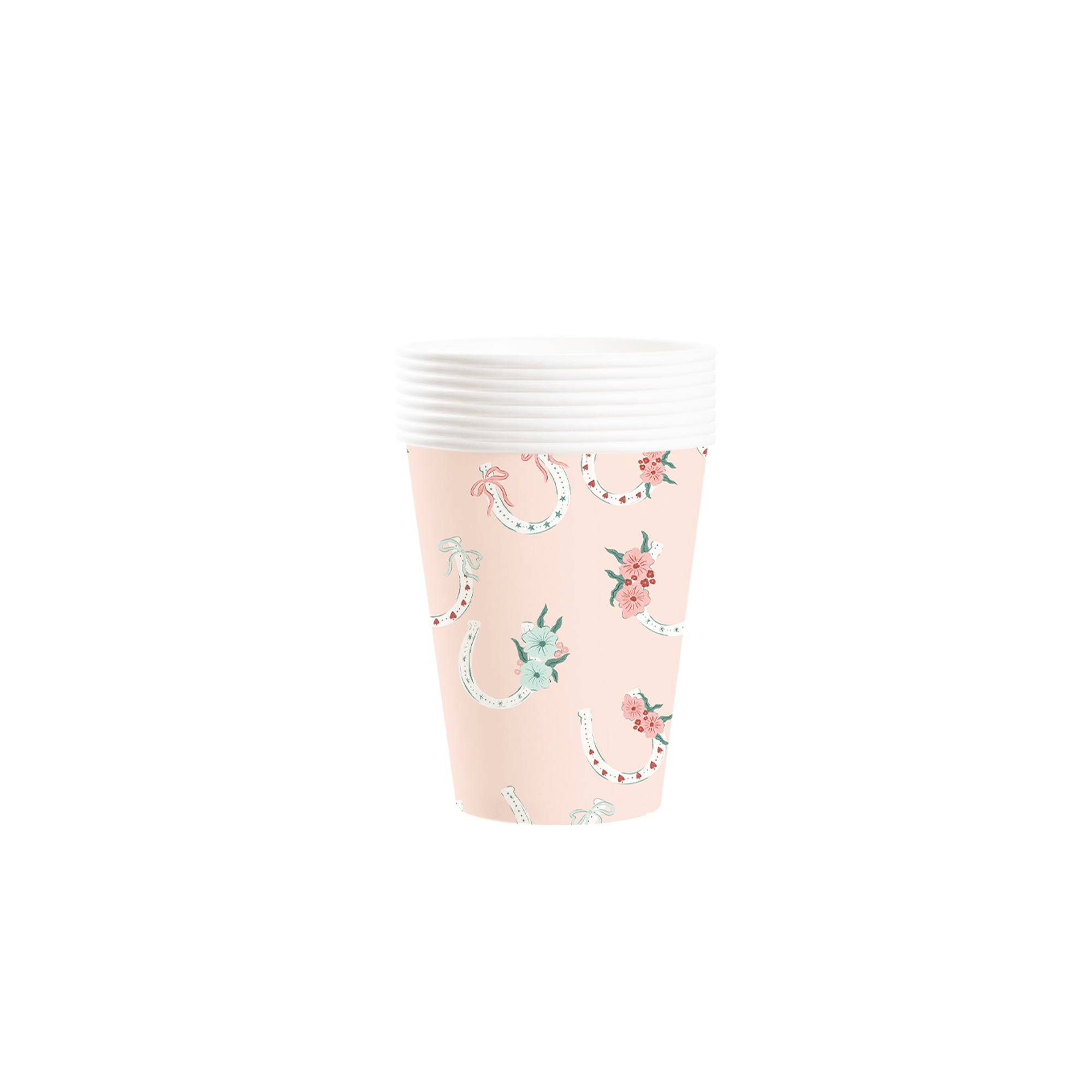 Carnival Theme Pink Background with Floral 9oz Cup