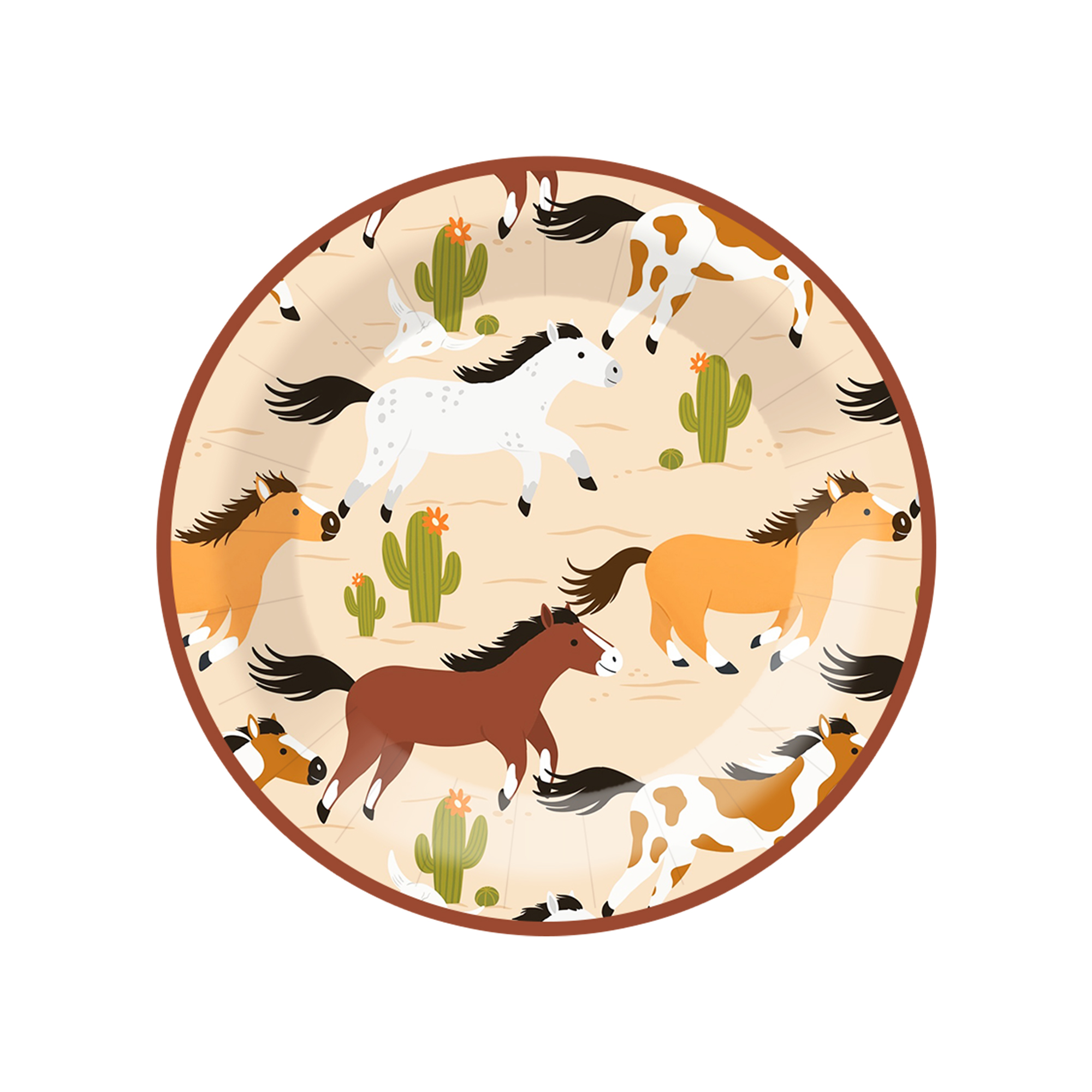 Animal Theme Horse Dinner Plate