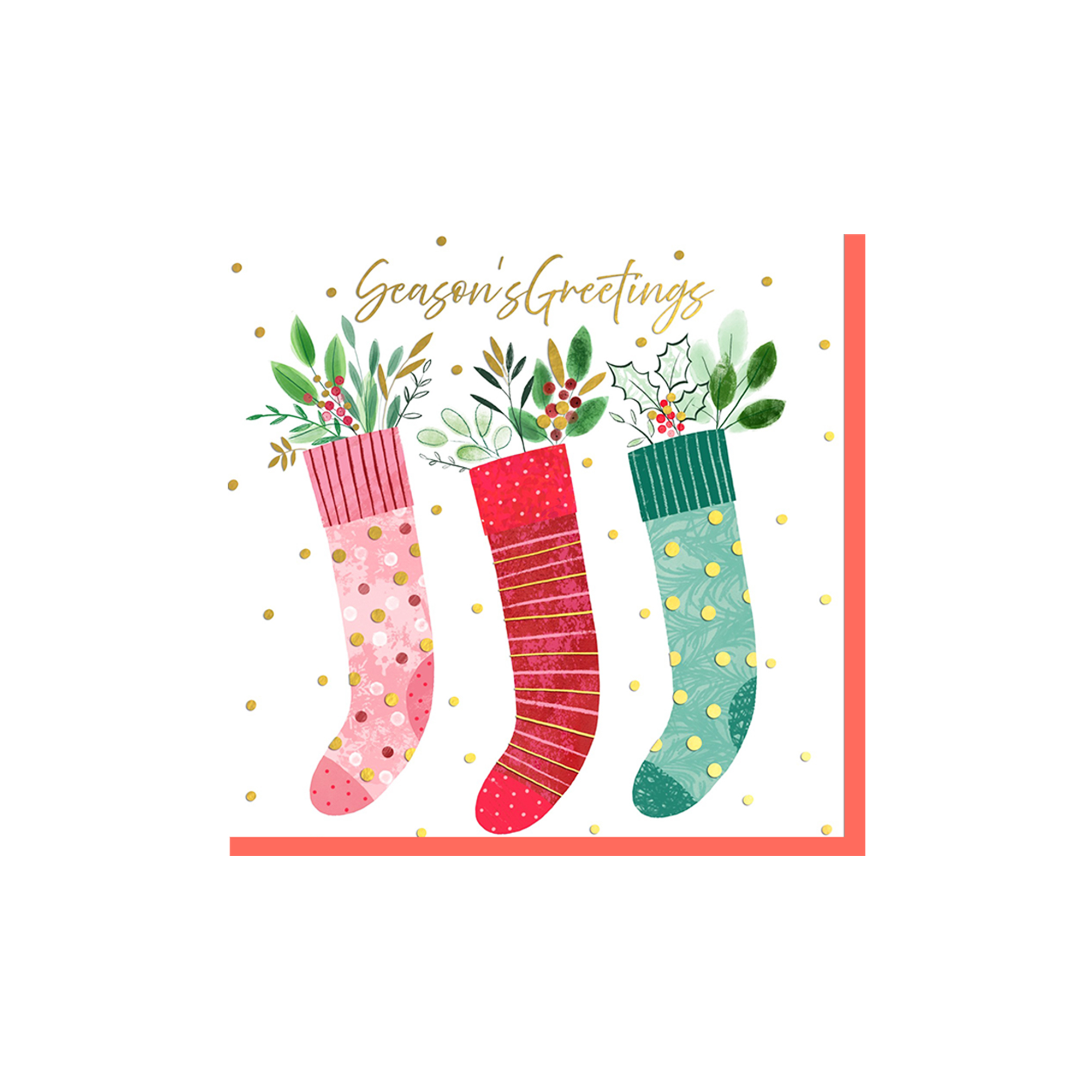 Christmas Themed Three Color Christmas Socks Napkin