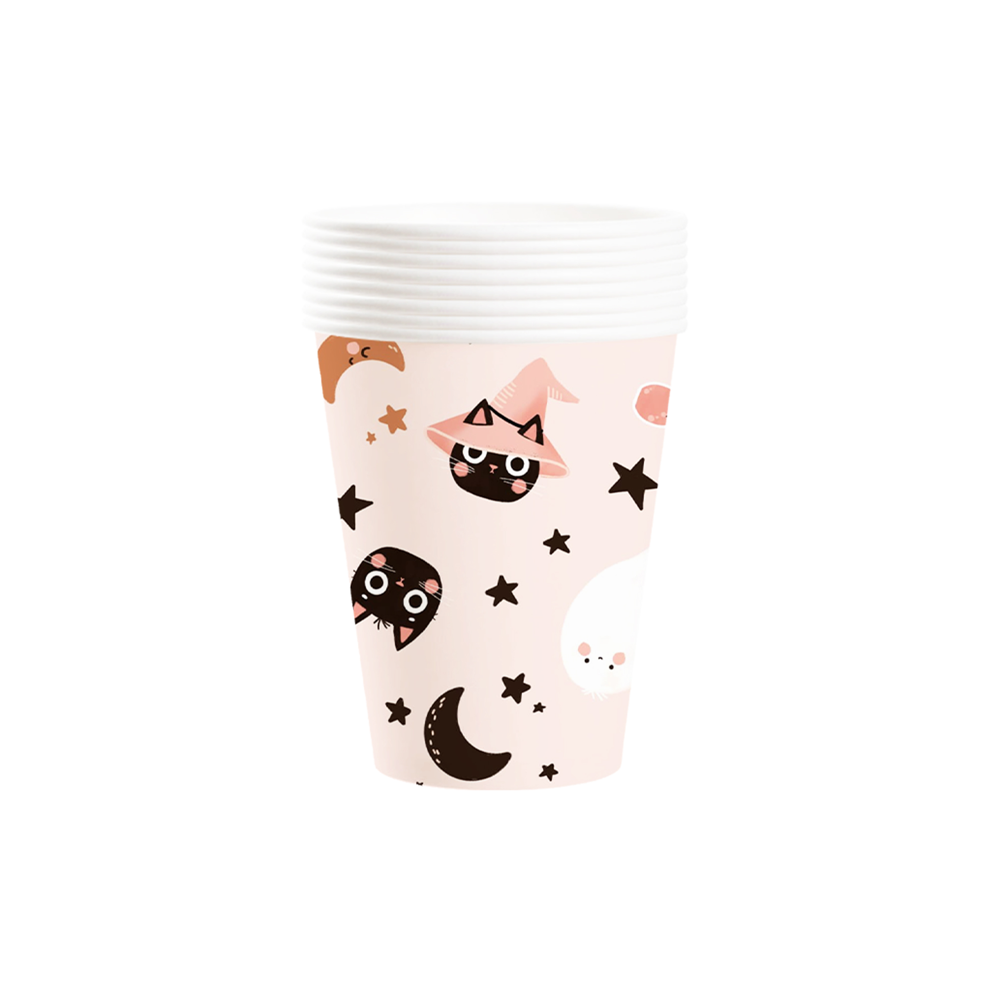 Halloween Theme Pumpkin and Black Cat 9oz Cup