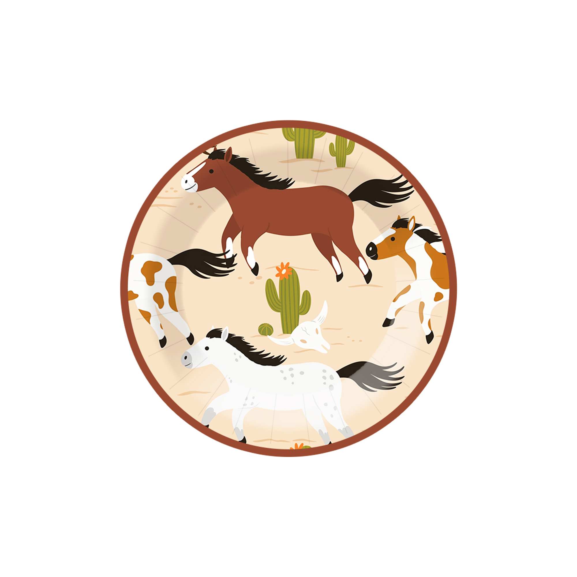 Animal Theme Horse Dessert Plate