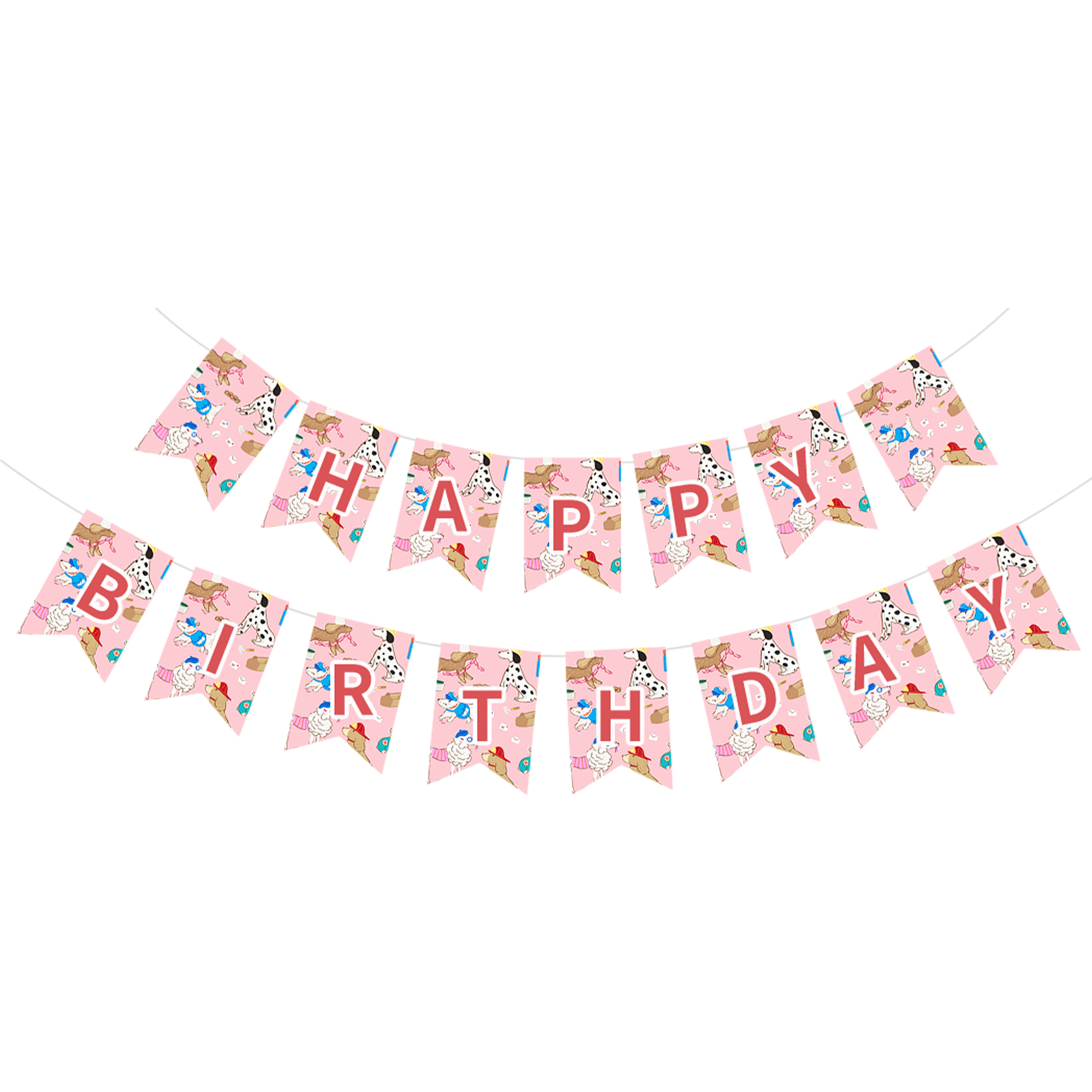 Animal Theme Happy Birthday Paper Banner