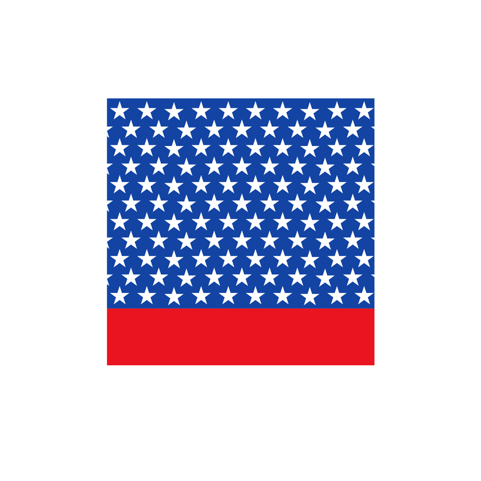 Independence Day Blue and red Background and White Stars Napkin