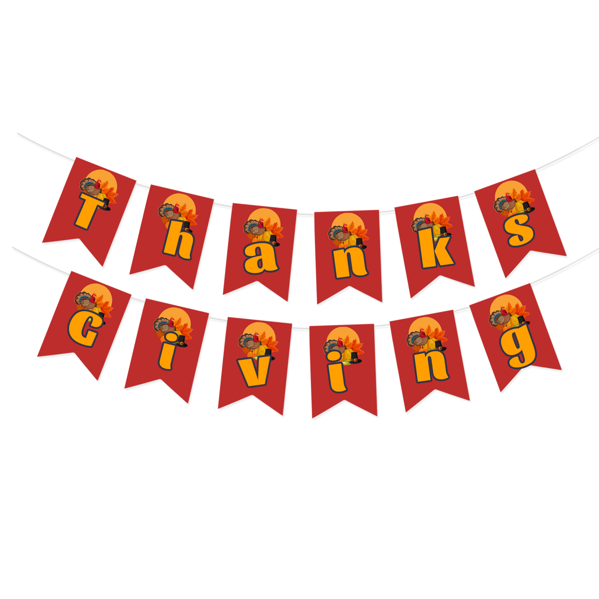 Thanks Giving Theme Paper Banner