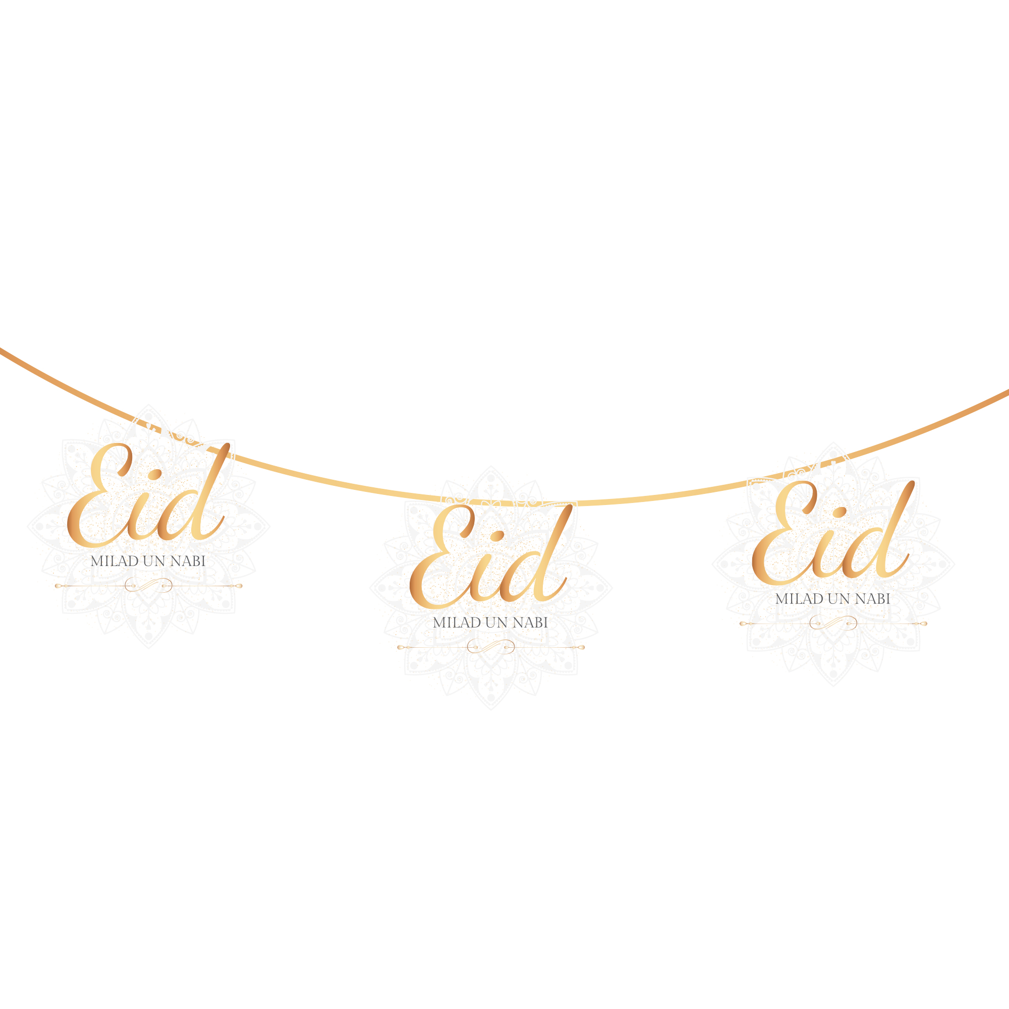 Eid Themed Letter Special Shaped Panner Banner