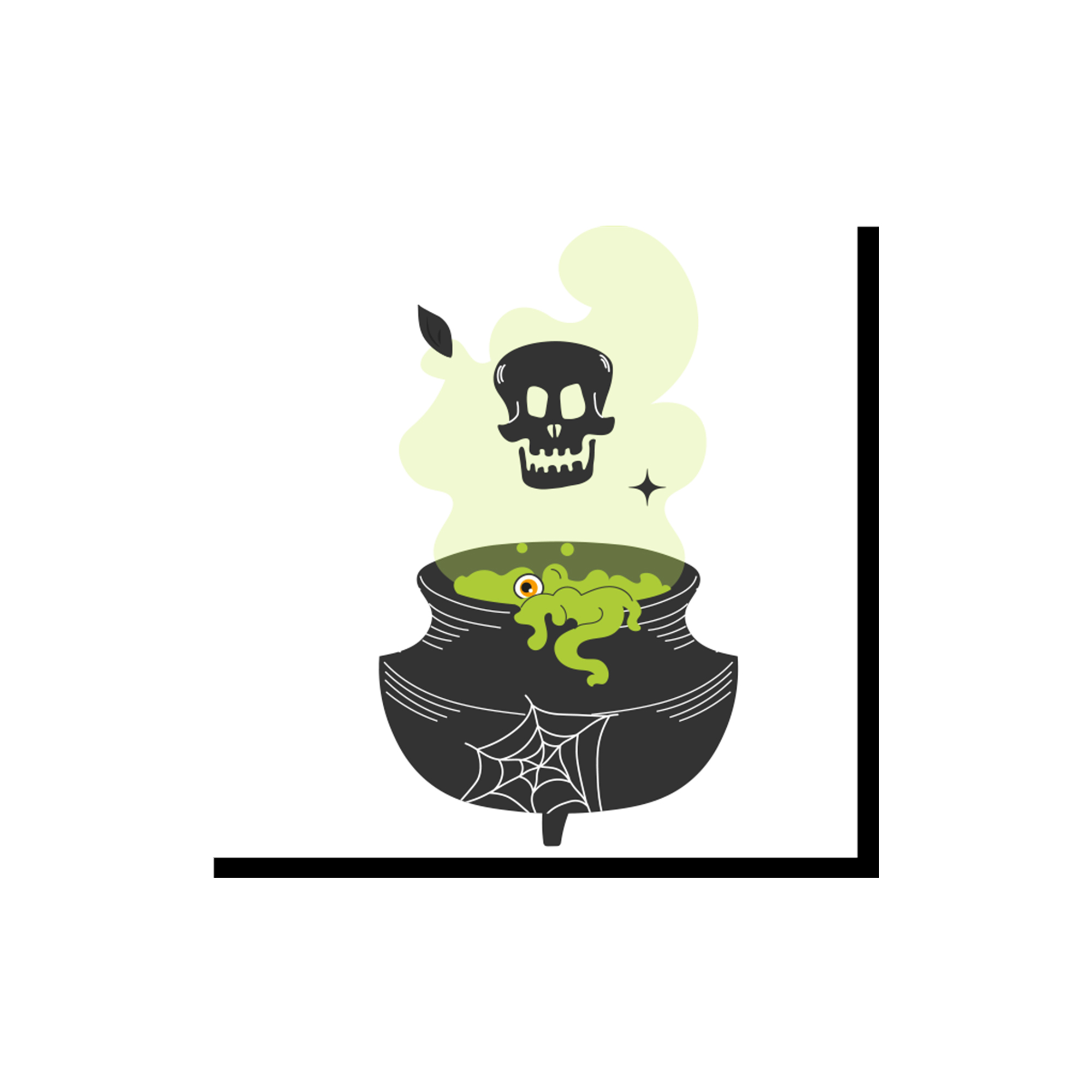 Halloween Theme White Background with Skull Pattern Napkin