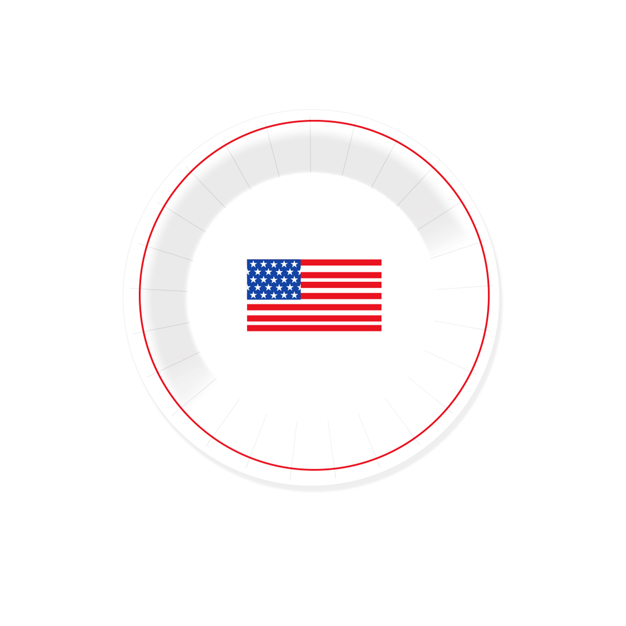 Independence Day the Stars and the Stripes Dessert Plate