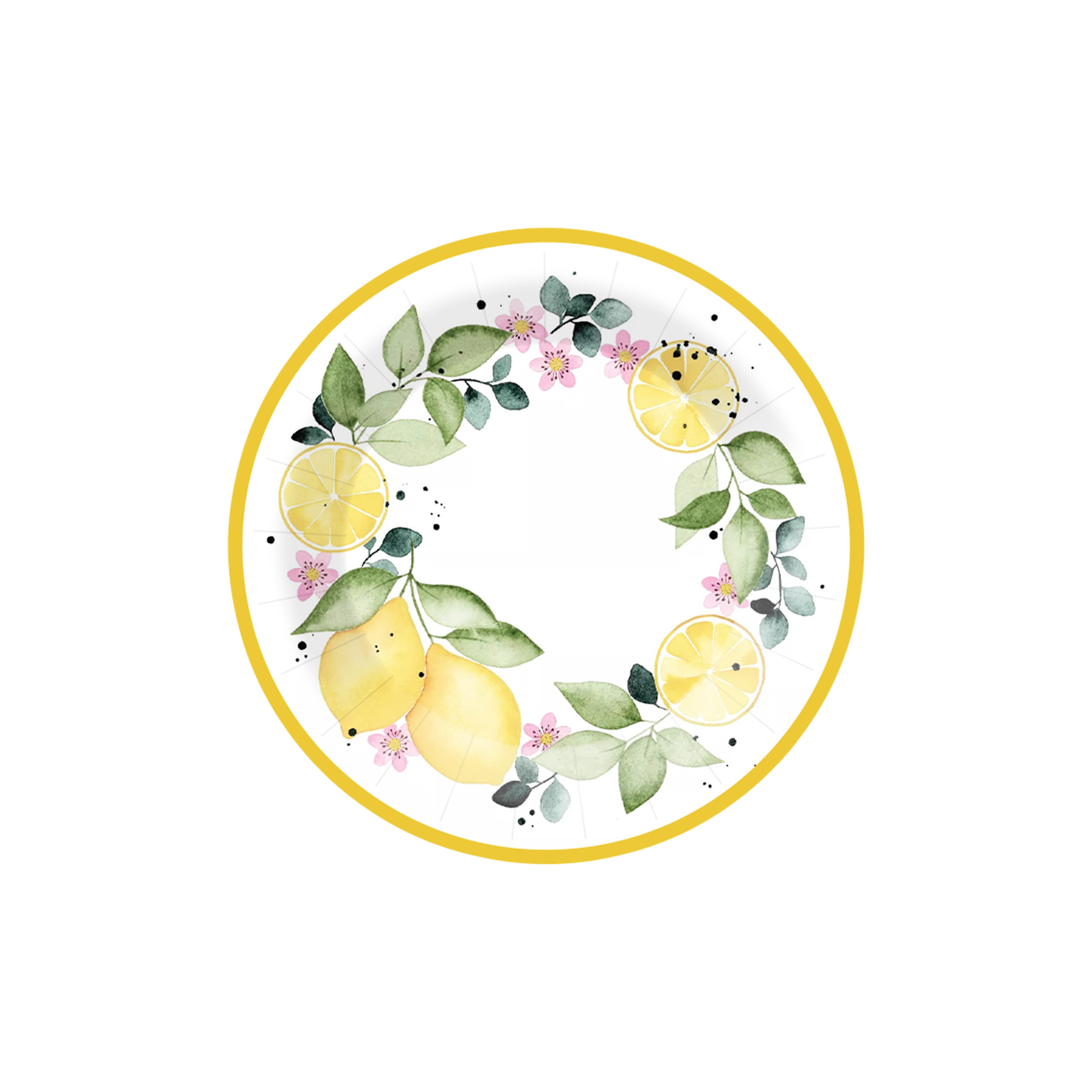 Fruit Theme Gold Foil Dessert Plate 