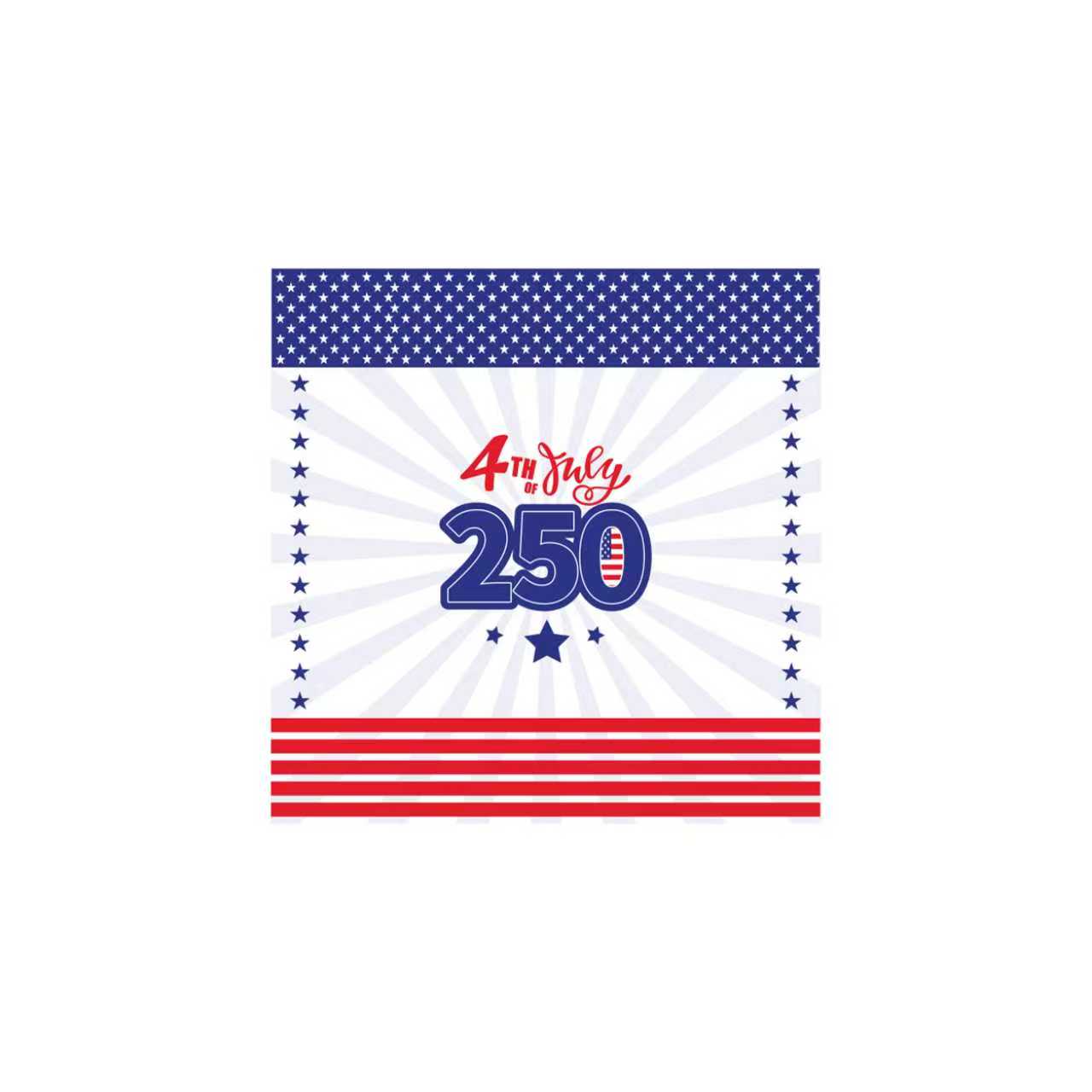 Independence Day Themed Blue and Red Color Napkin