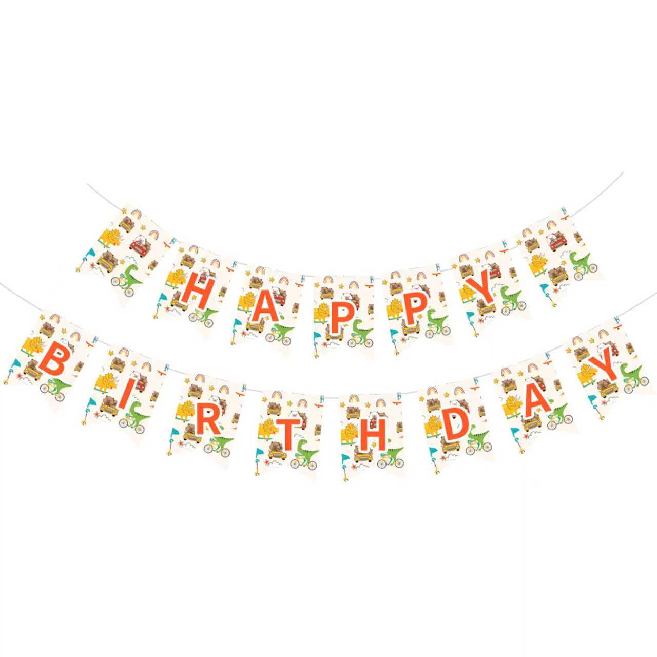 Animal Themed Happy Birthday Paper Banner
