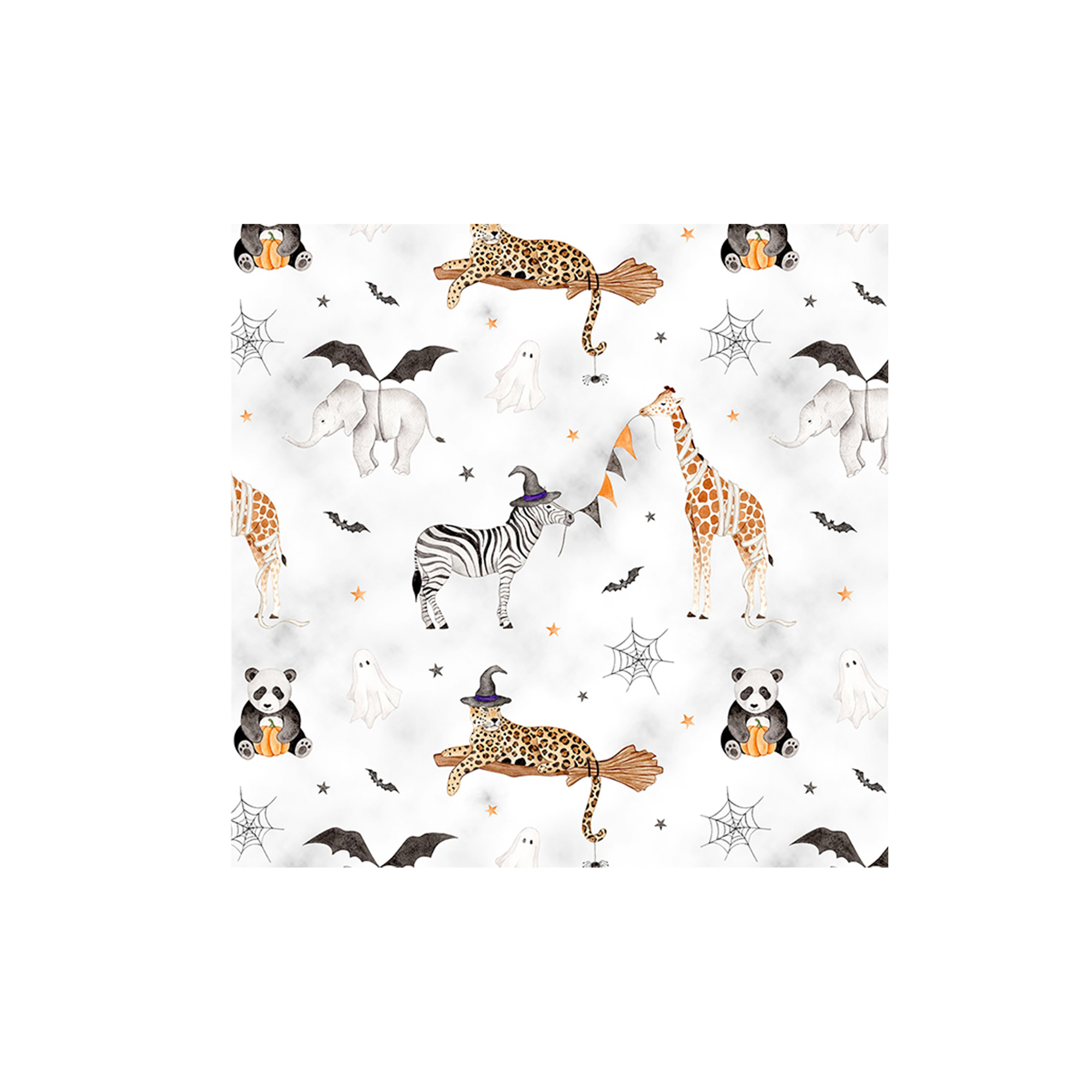Animal Themed White Background Napkin