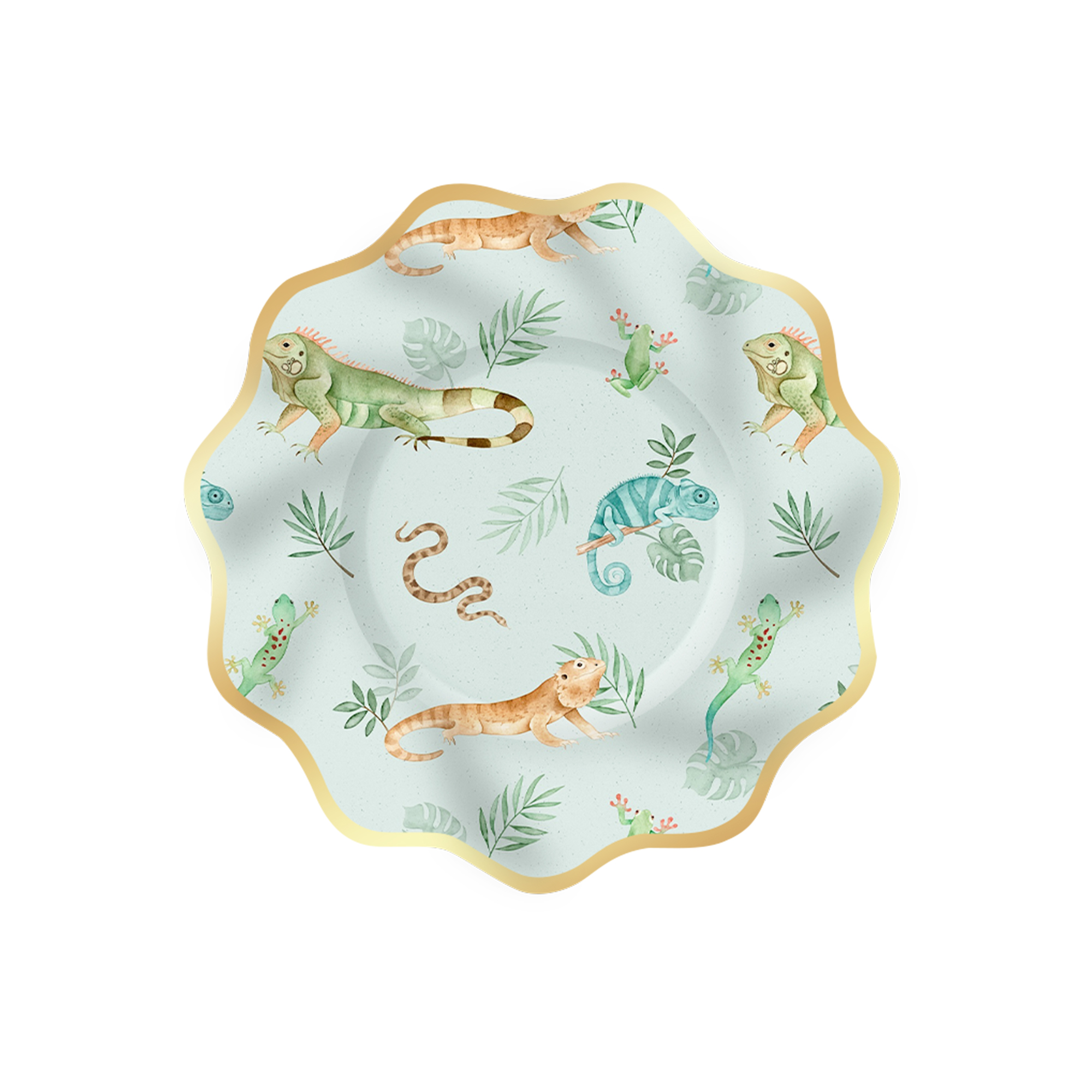 Jungle Crawling Pet Theme Dessert Plate