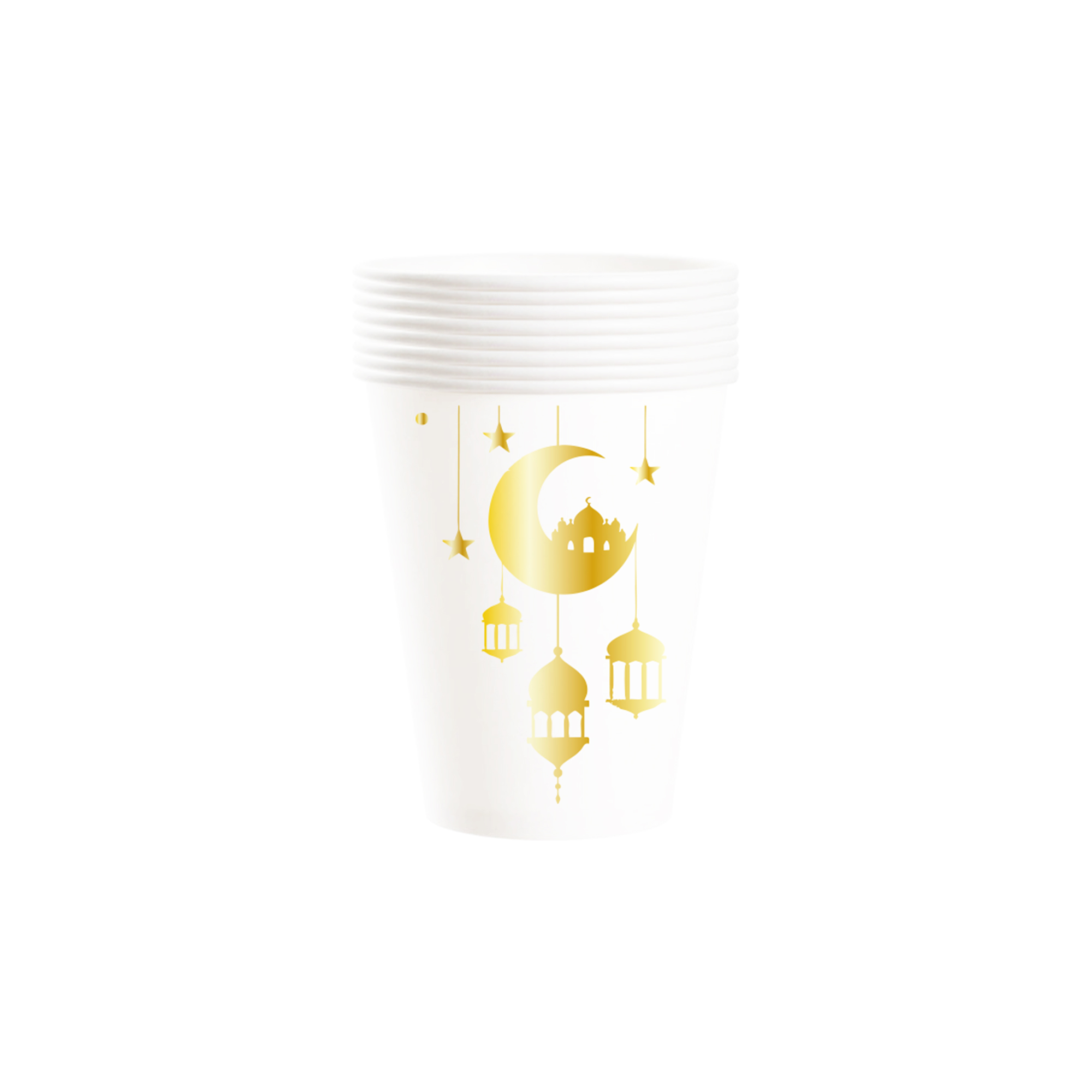 Ramadan Eid Gold Holiday 9oz Paper Cup